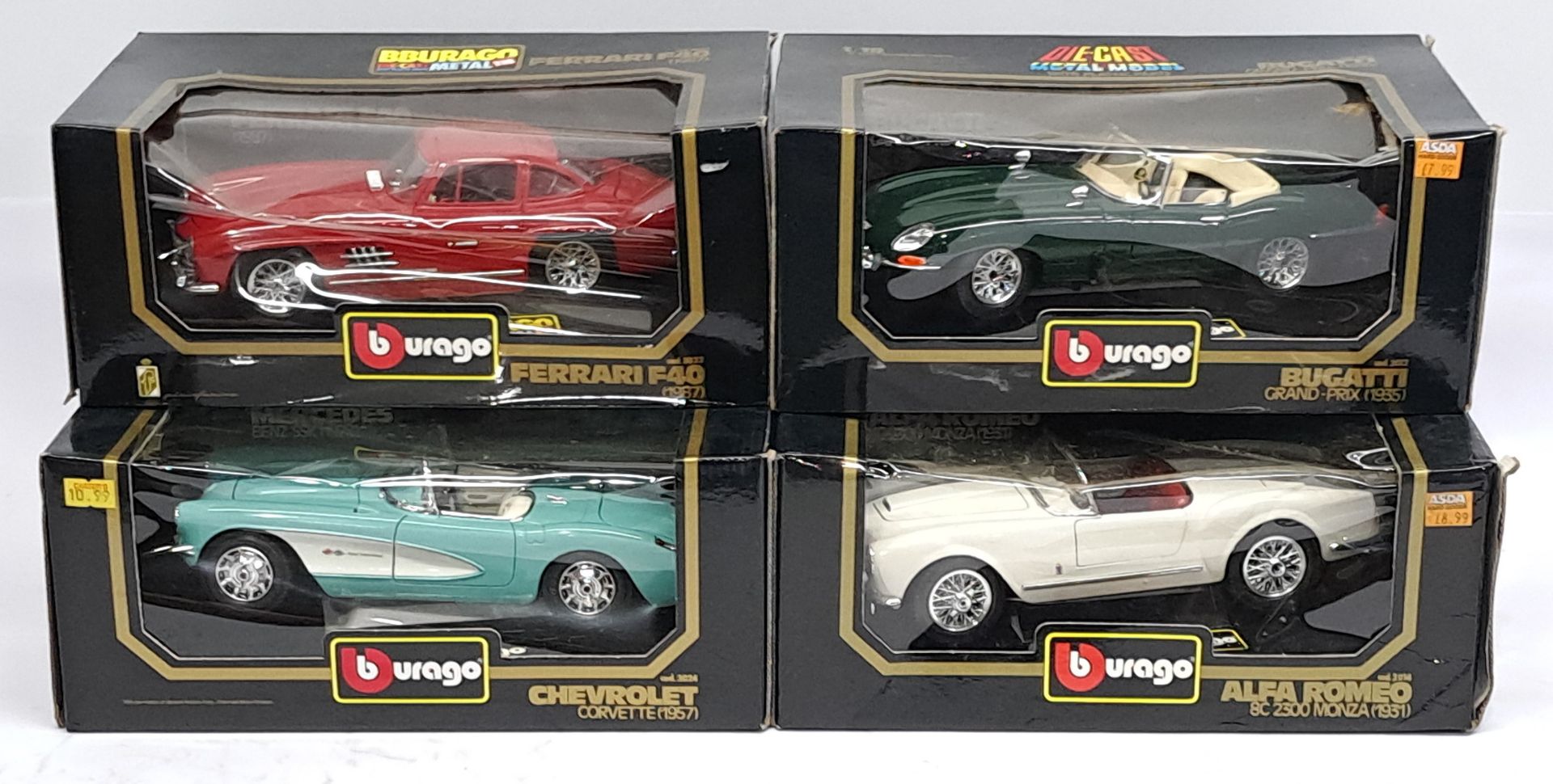 Bburago 1:18 scale & similar, a boxed Car group
