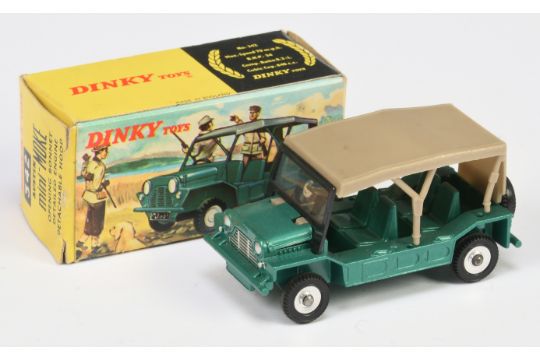 Dinky Toys 342 Austin Mini Moke - Green body, plastic canopy, chrome spun hubs  - Image 1 of 2