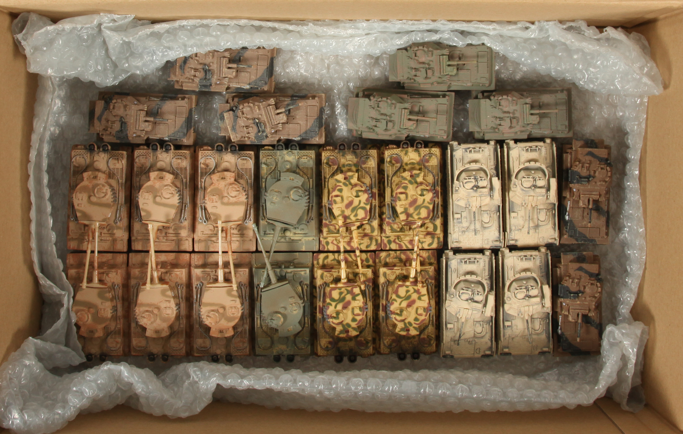 Corgi Military - A Group of Unboxed Panzer Tanks, Scorpion Tanks & Bradley Fighting Vehicles