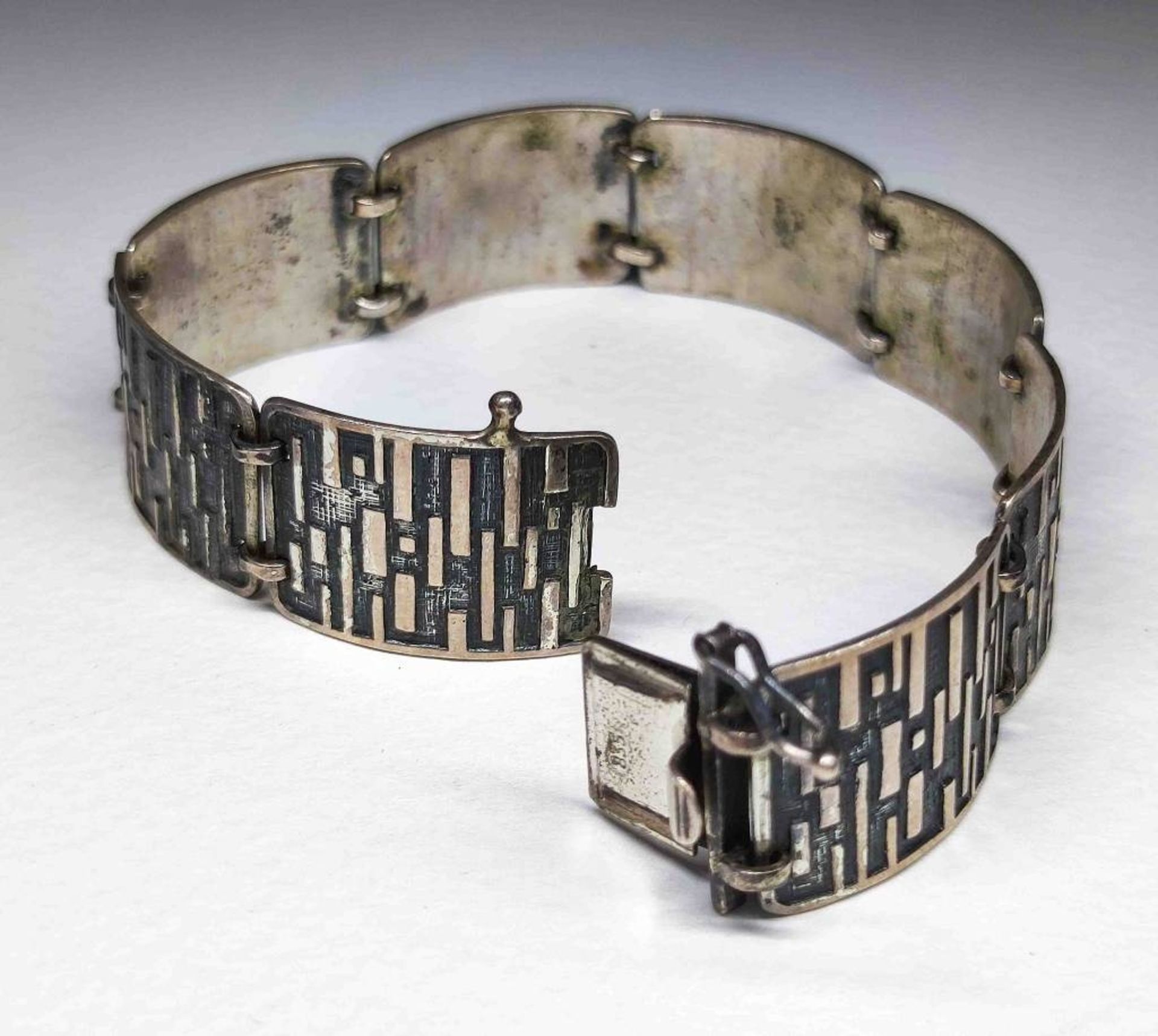 Antikes 835er Art Deco Silber Armband - Bild 2 aus 3