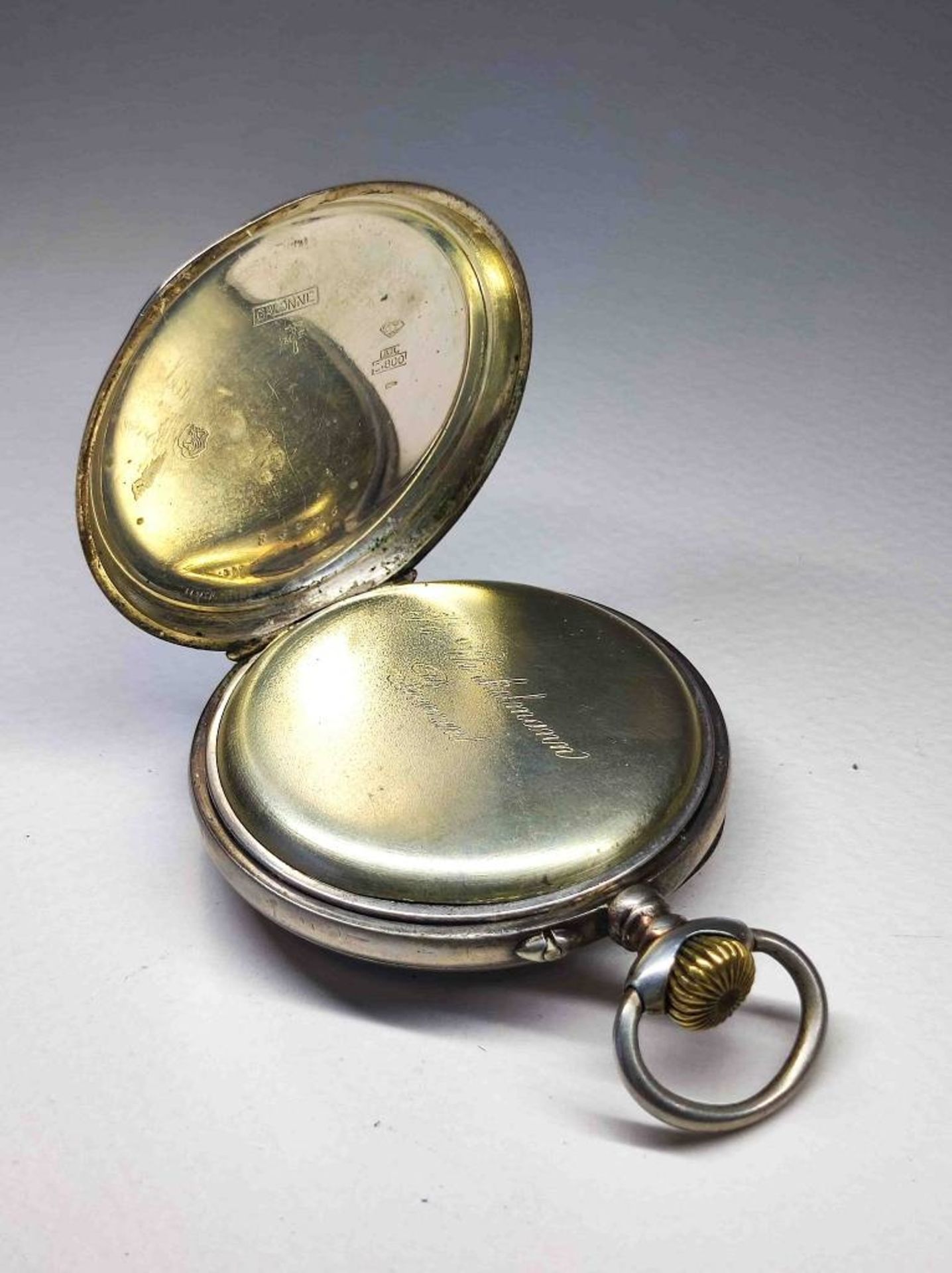Antike Silber Taschenuhr - Image 3 of 3