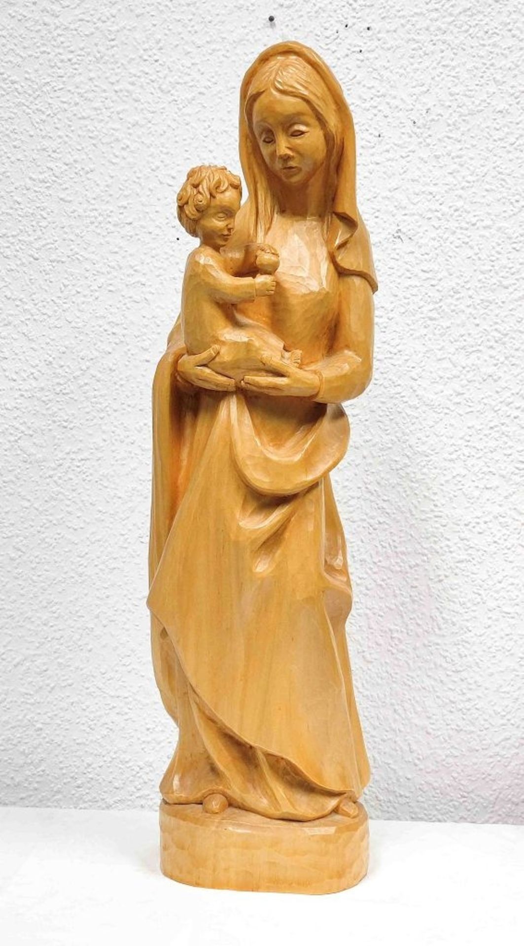 XL Holzfigur Maria mit Jesus - Image 3 of 3