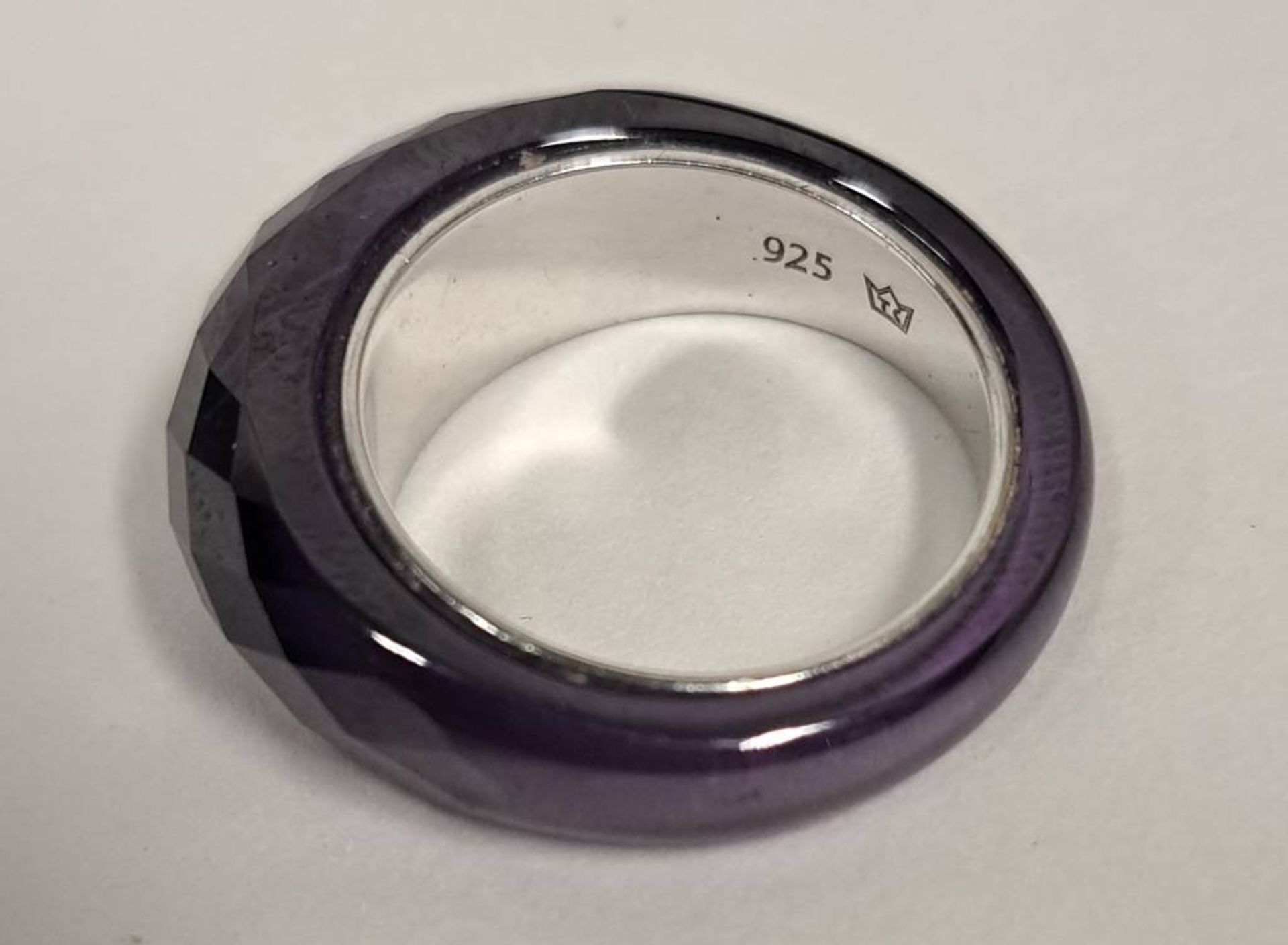 925er Silber Amethyst Ring - Image 2 of 2