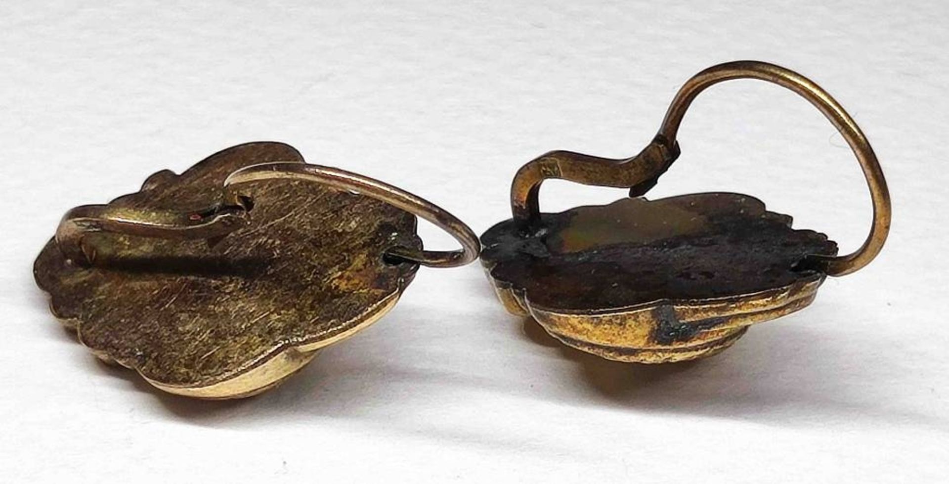 Paar Biedermeier Ohrringe - Bild 2 aus 3