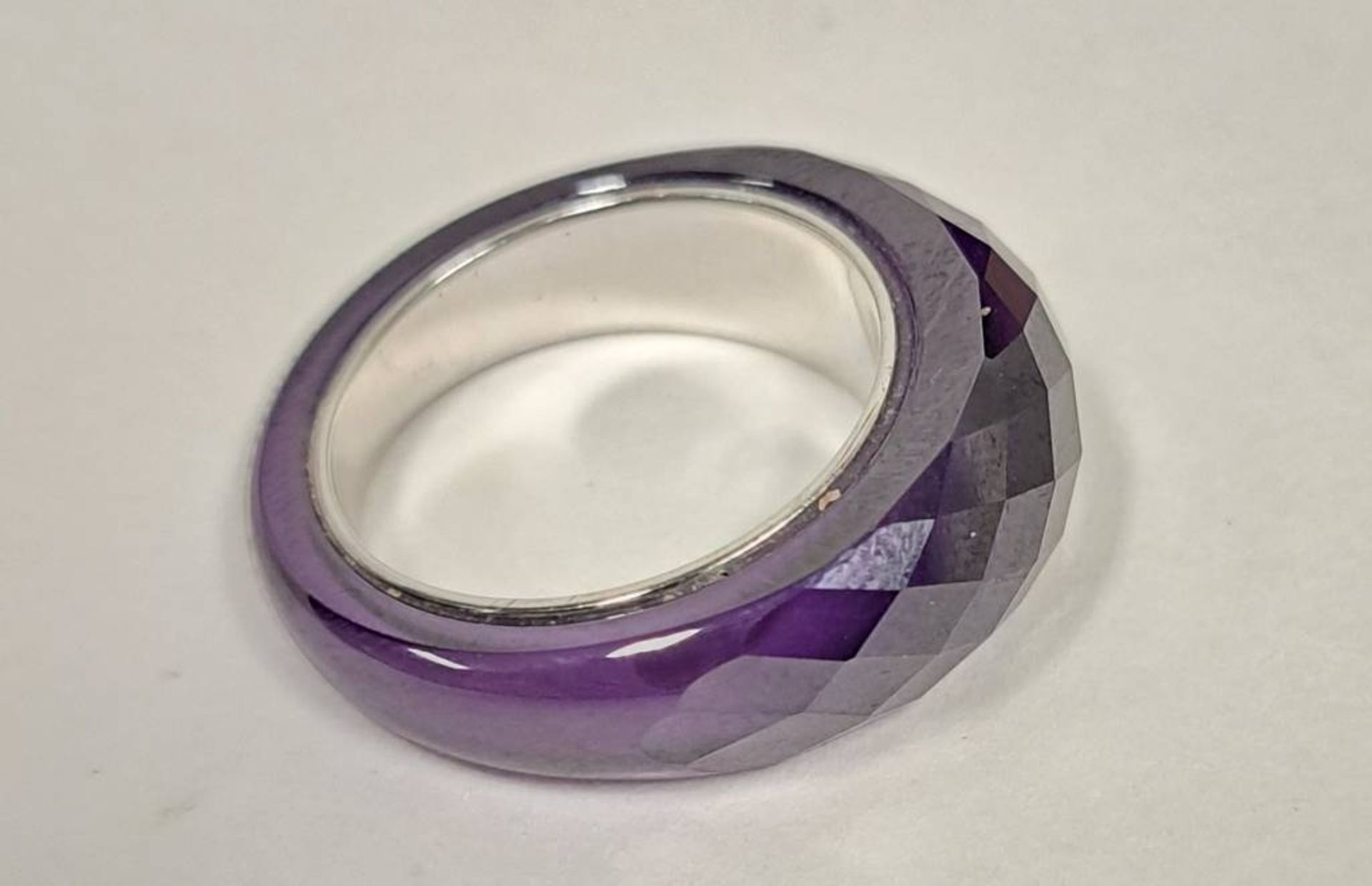 925er Silber Amethyst Ring