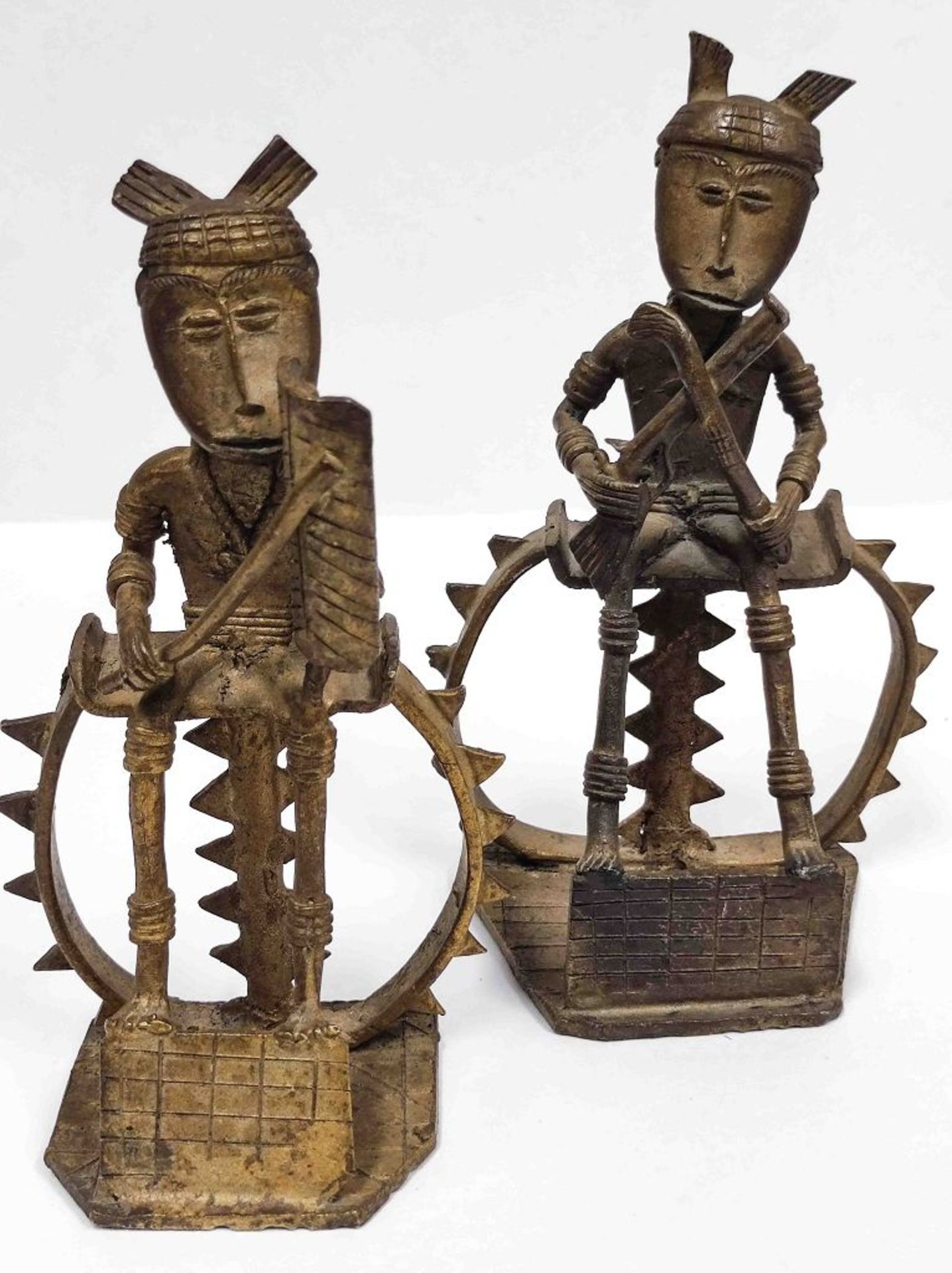Paar Bronzefiguren - Bild 3 aus 3