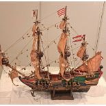 Großes Bremen Segelschiff Standmodell