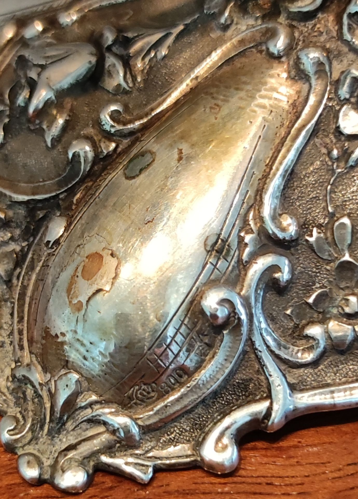 Antiker 800er Silber Kerzenständer - Image 2 of 4