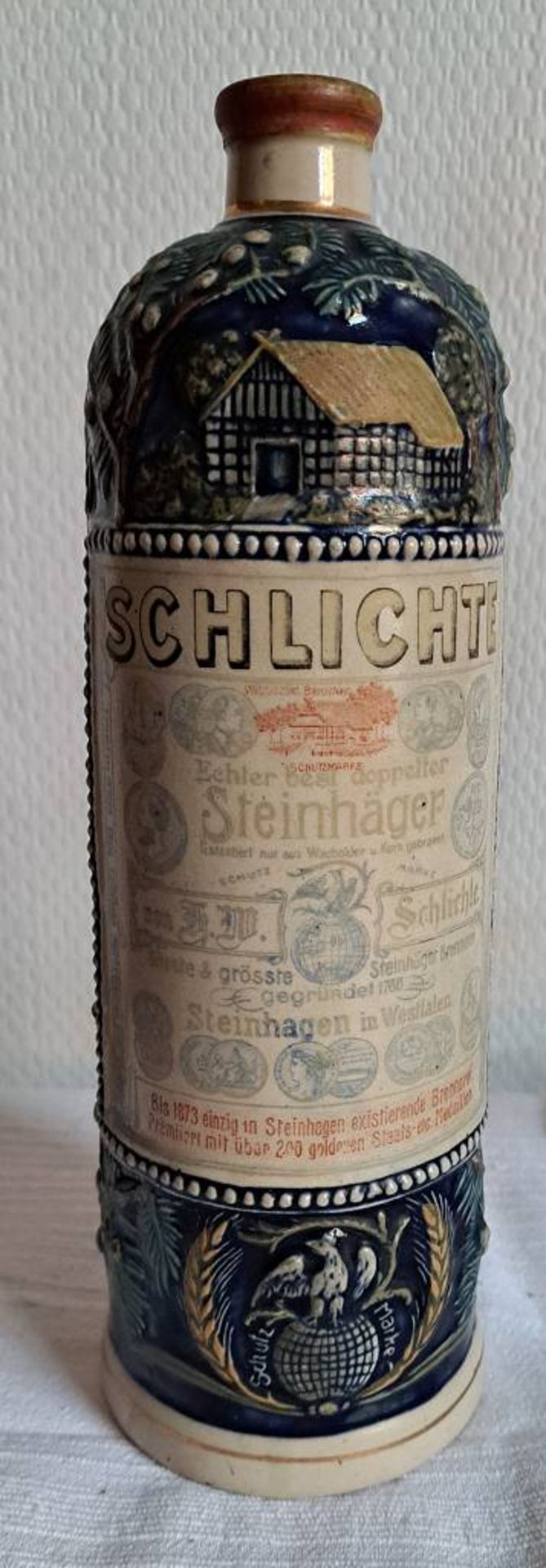 Antike Keramikflasche Schlichte Sternhagen - Bild 2 aus 7