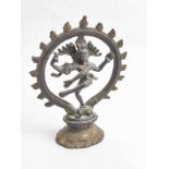 Shiva Nataraj Messing Figur