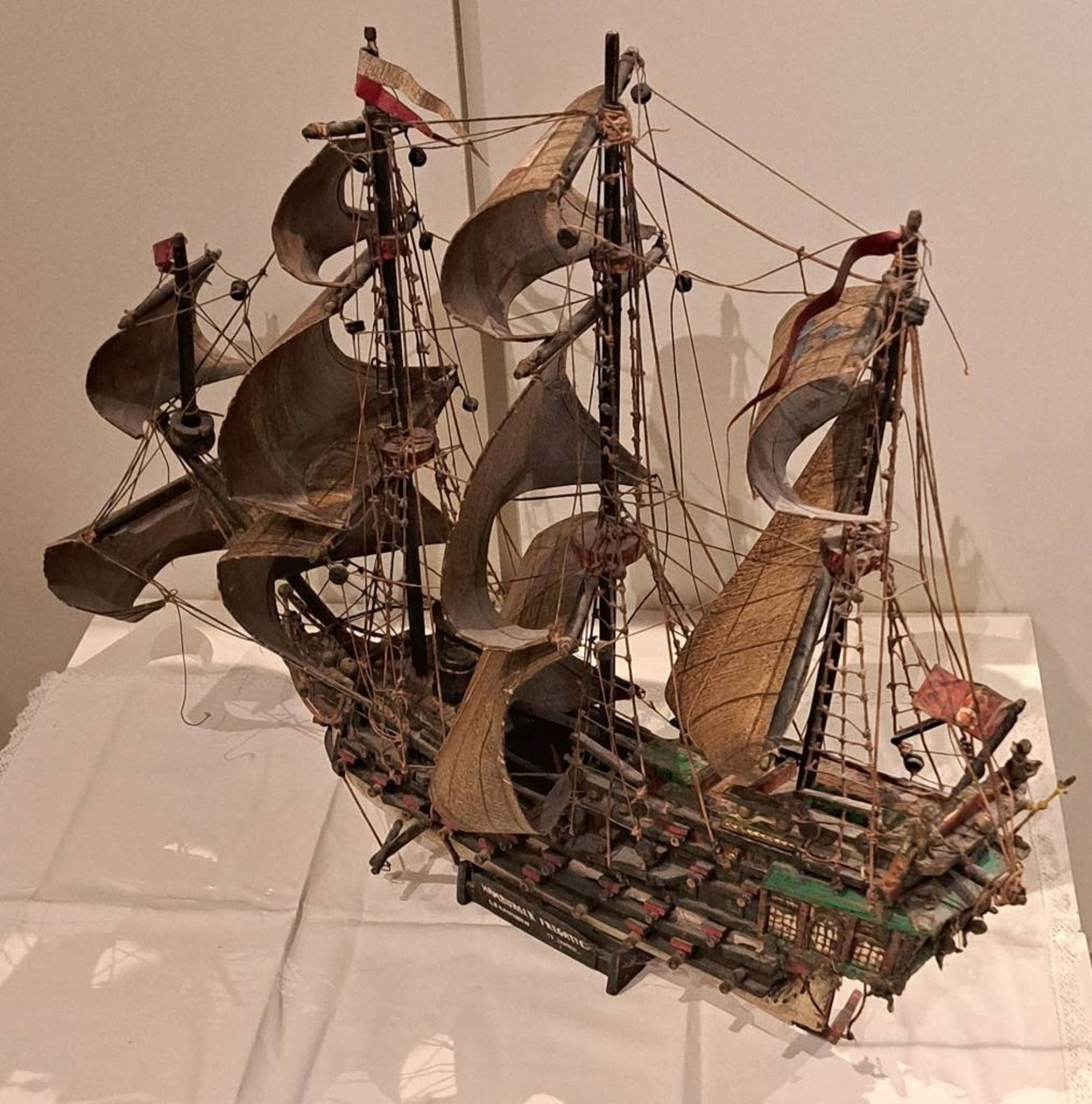 Großes Hamburg Segelschiff Standmodell - Bild 6 aus 7