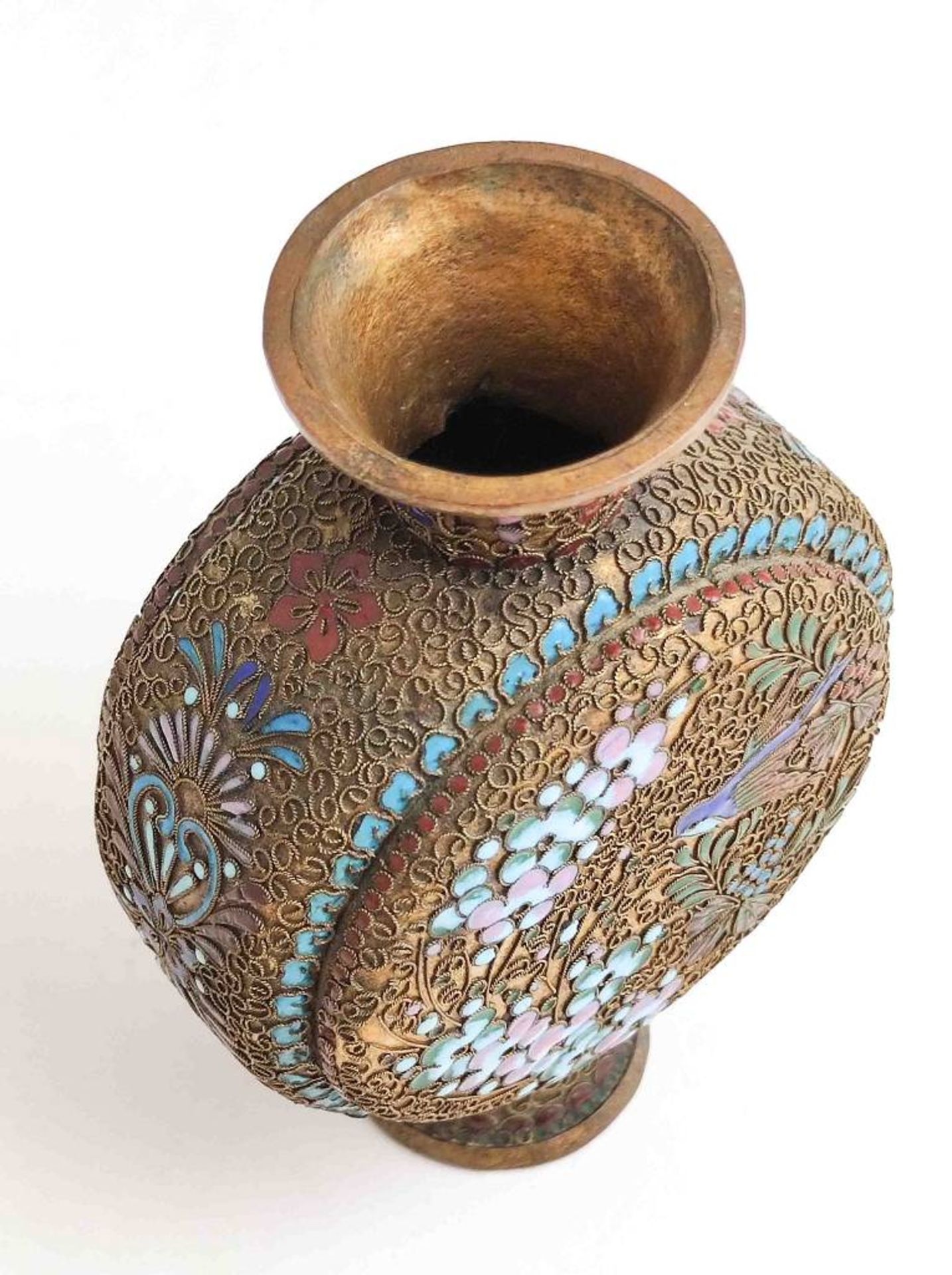 Cloisonné Vase - Image 3 of 3