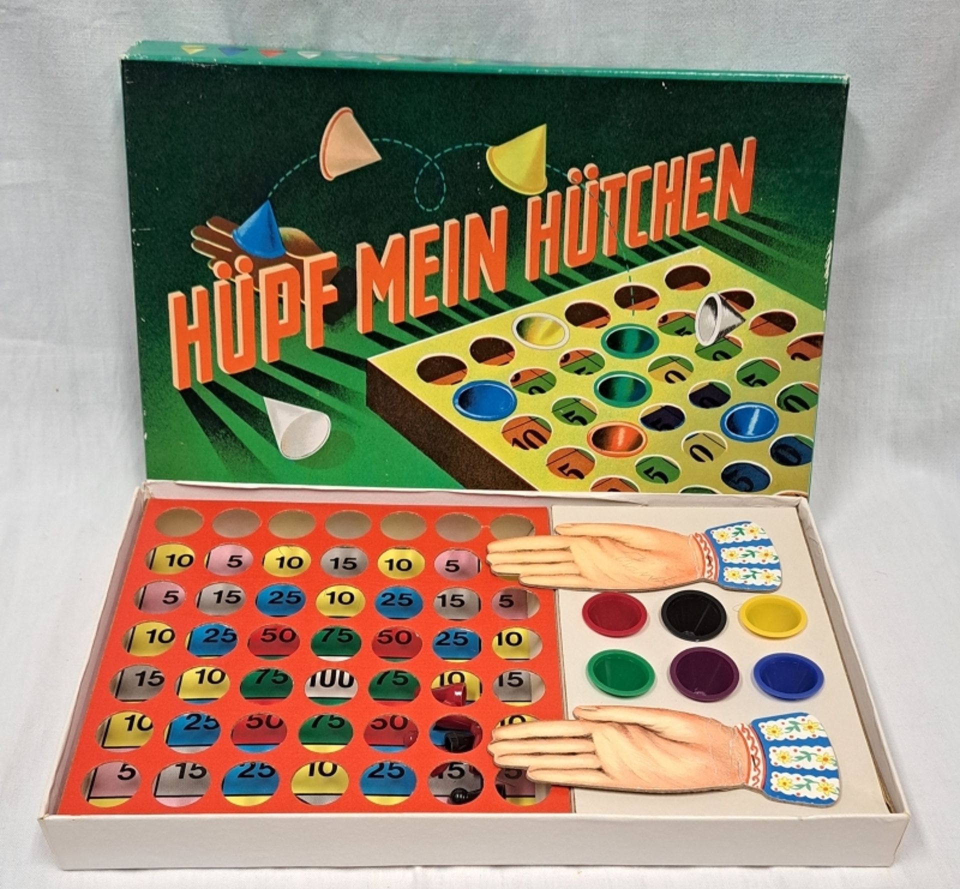 Altes Spiel Hüpf mein Hütchen