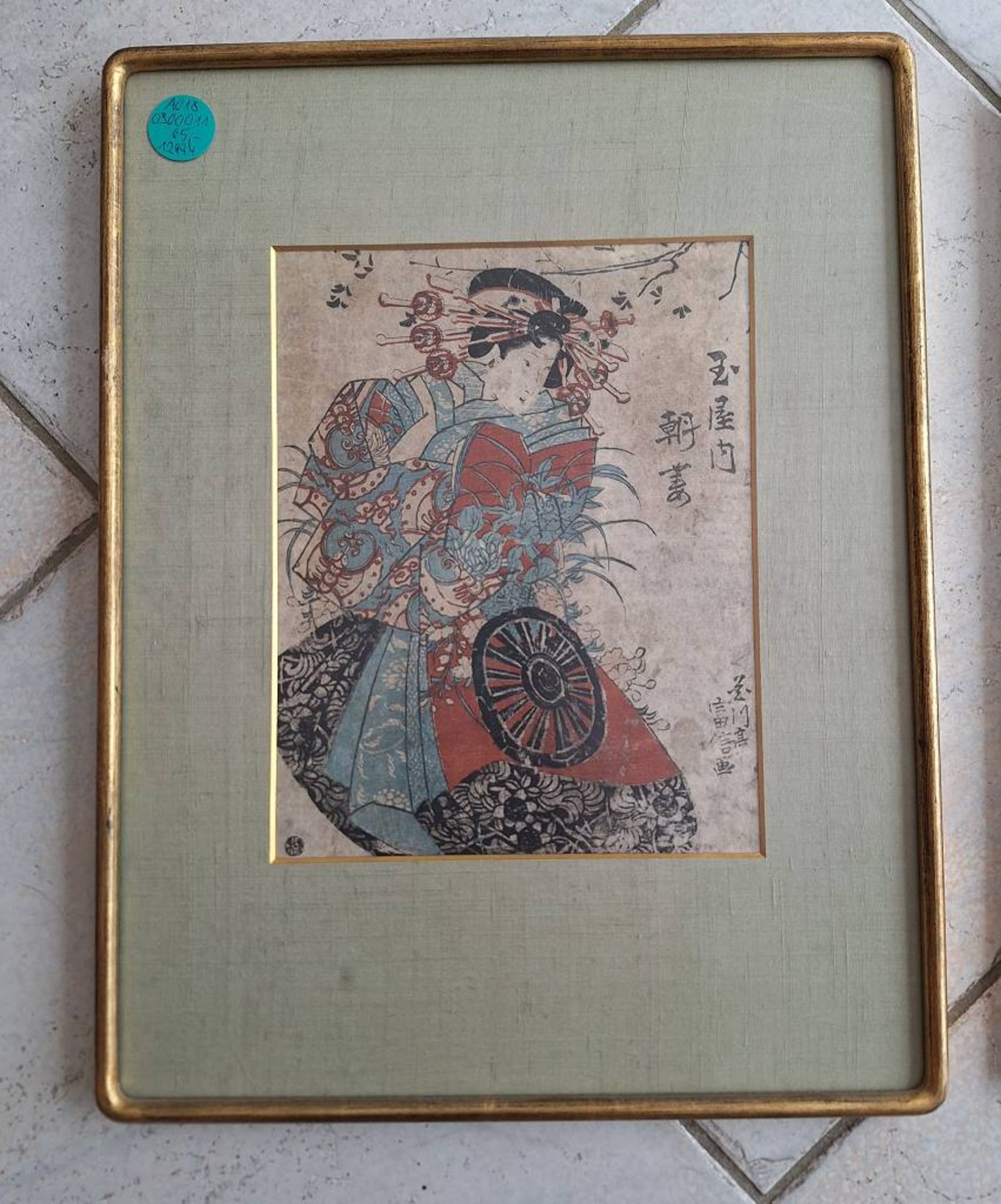 Kunisada Utagawa 1786 - 1865 Farbholzschnitt - Bild 7 aus 7