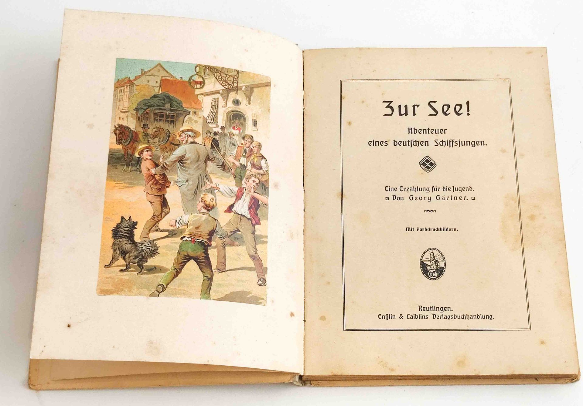 Antikes Buch "Zur See" - Image 2 of 3