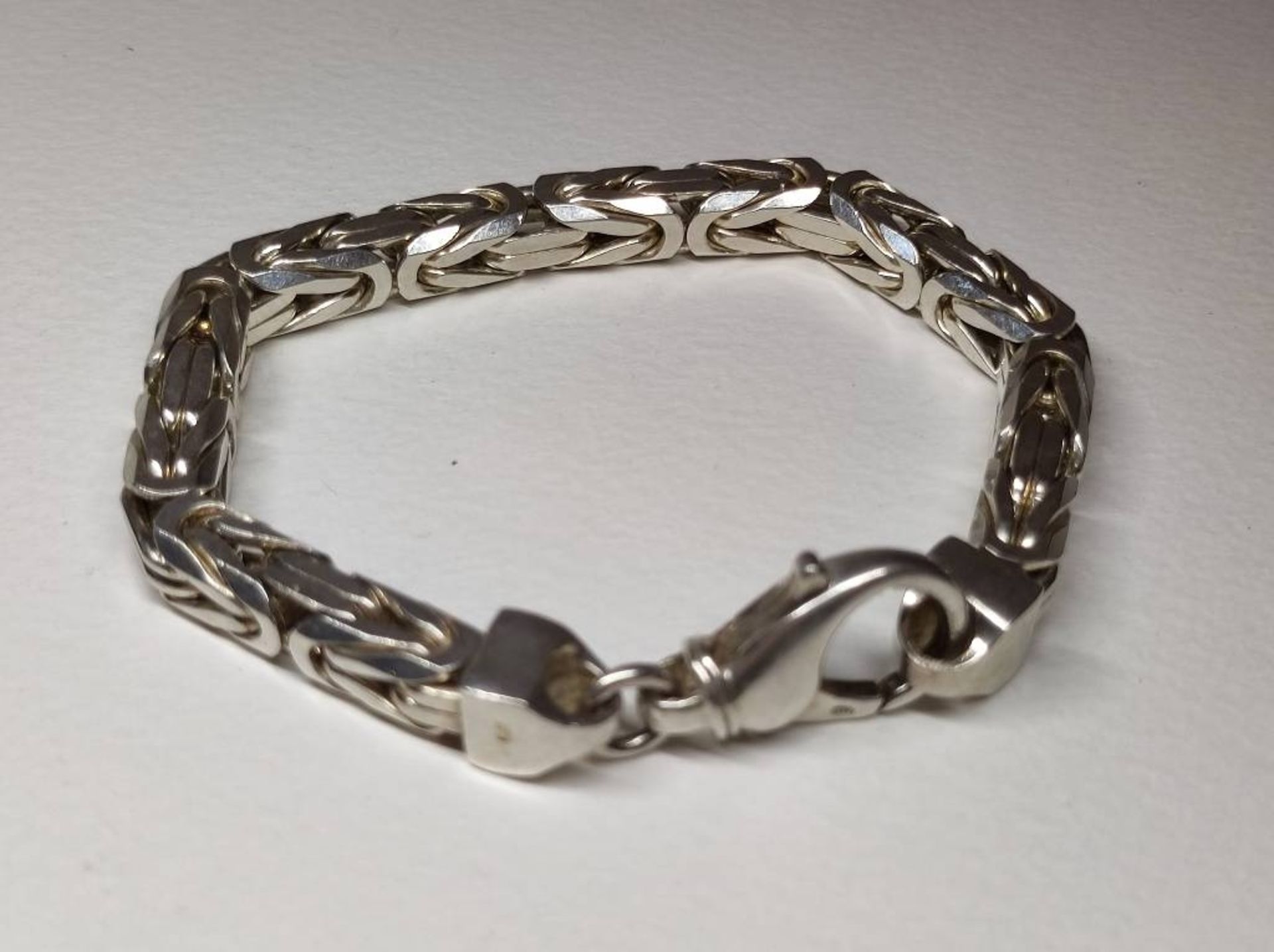 Massives 925er Silber Königsketten Armband - Image 3 of 3