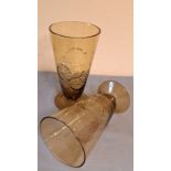 2 antike Cocktail Gläser