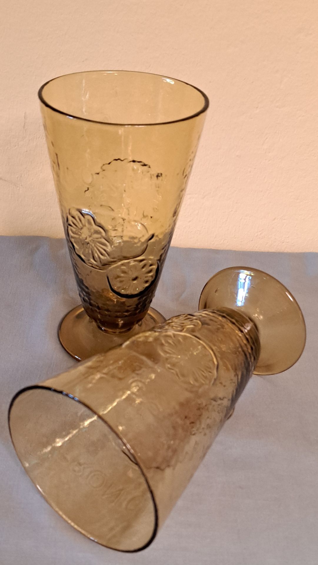 2 antike Cocktail Gläser