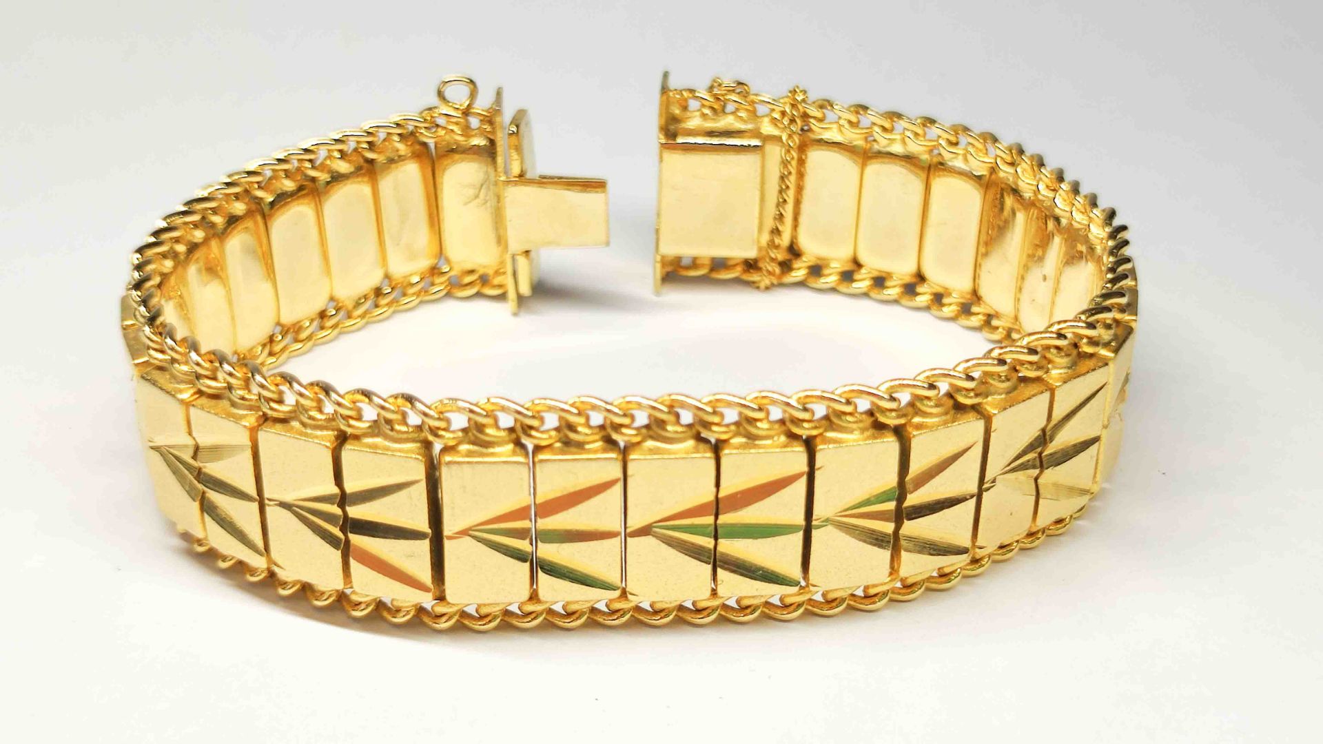 Massives Armband Gold Double