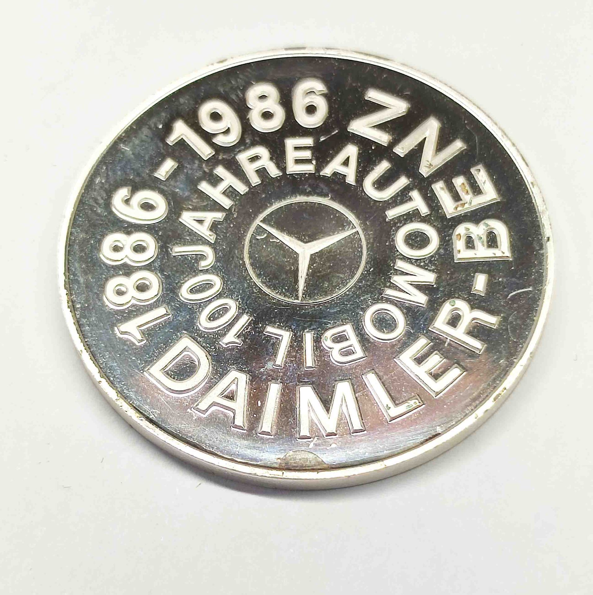 Silber Gedenkmünze Daimler Benz - Bild 2 aus 2