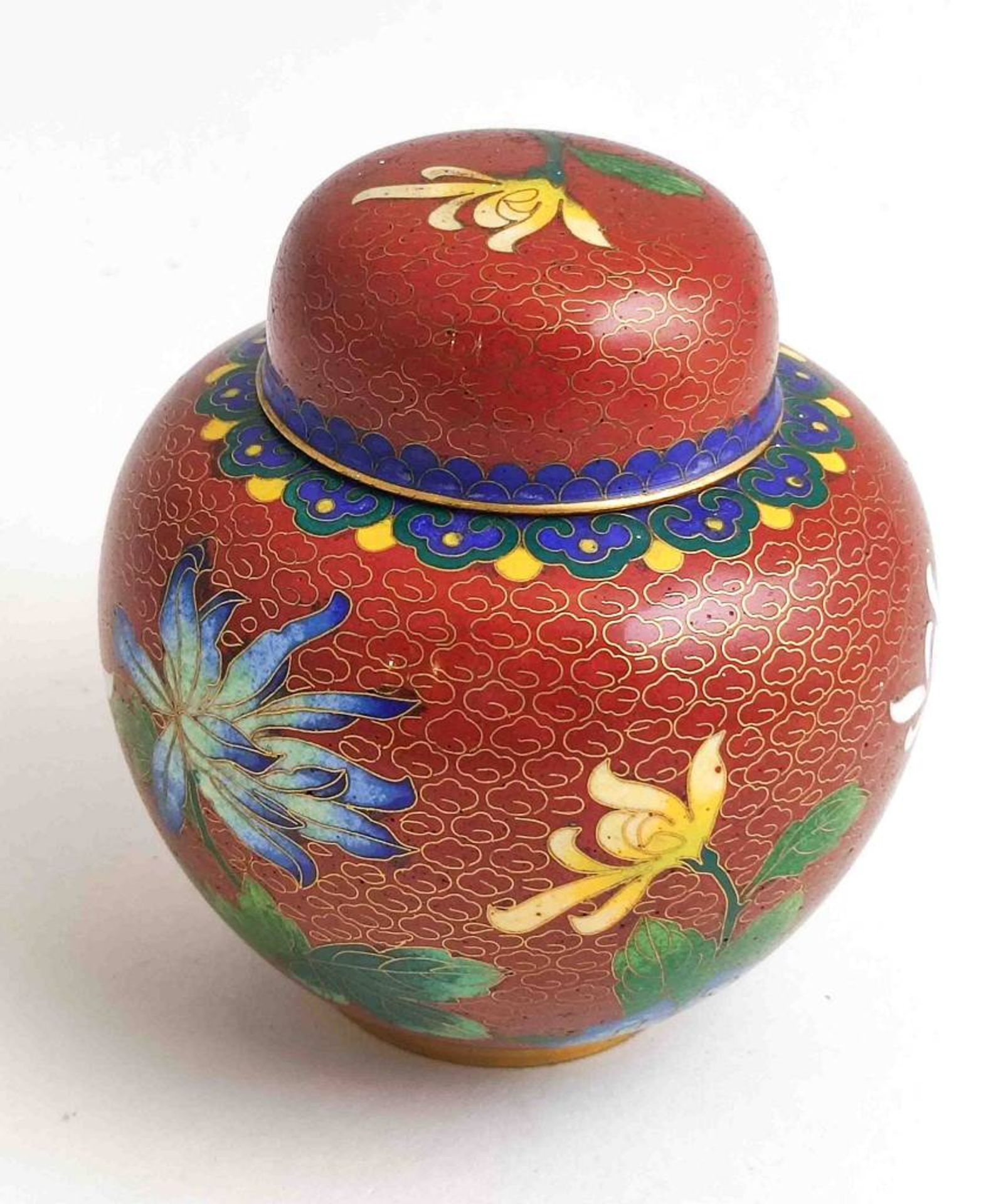 4 Stk. Cloisonné Vase - Image 2 of 5