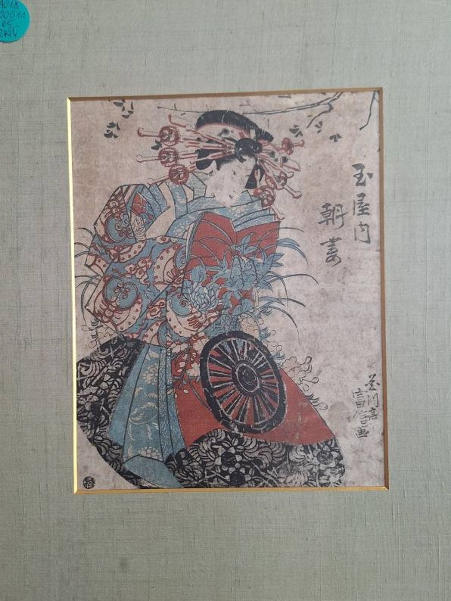 Kunisada Utagawa 1786 - 1865 Farbholzschnitt - Bild 2 aus 7