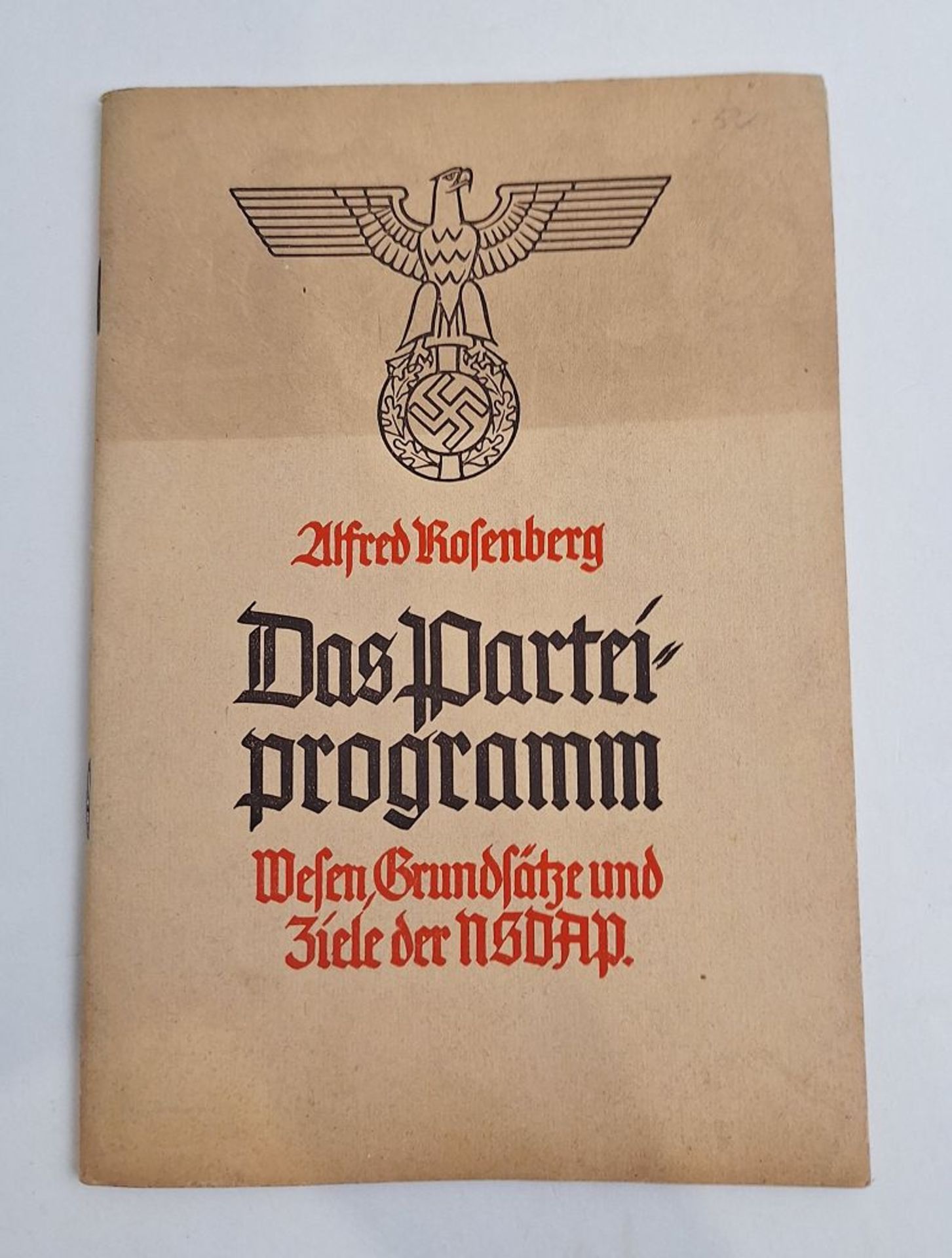 WKII orig. Parteiprogramm NSDAP