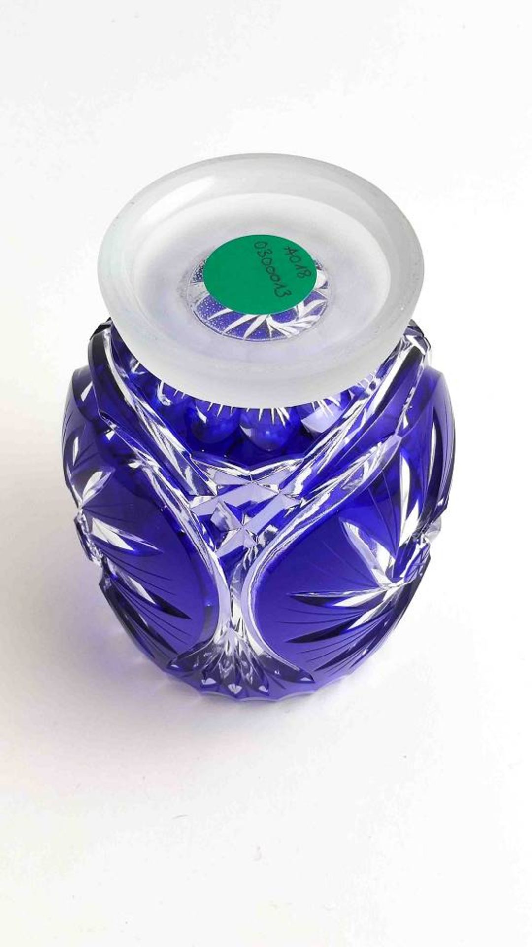 Glasdeckelvase - Image 5 of 6