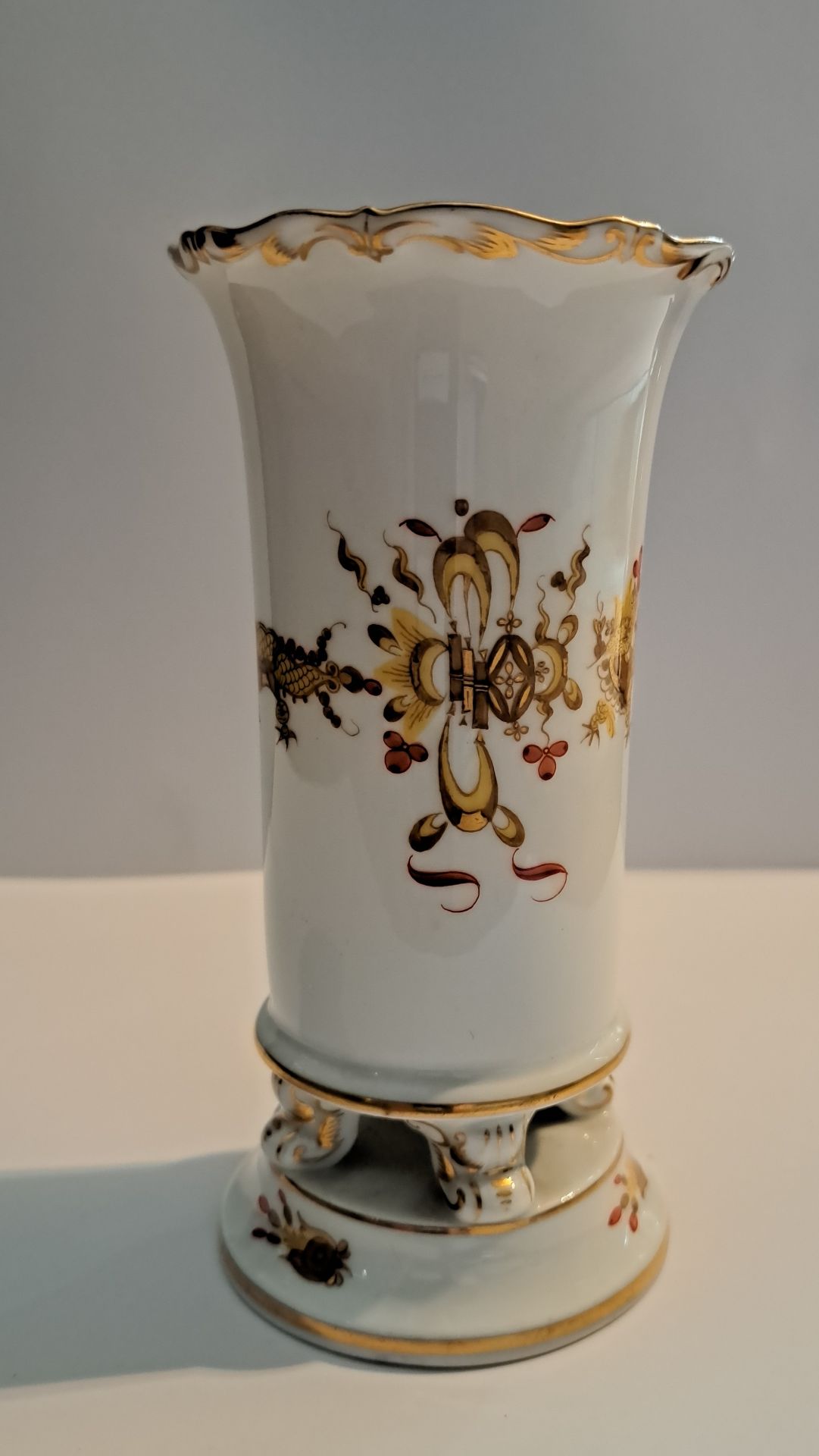 Meissen Trichter Fußvase - Image 7 of 7