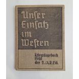 WKII Kriegstagebuch 1940 Artillerie Regiment 156