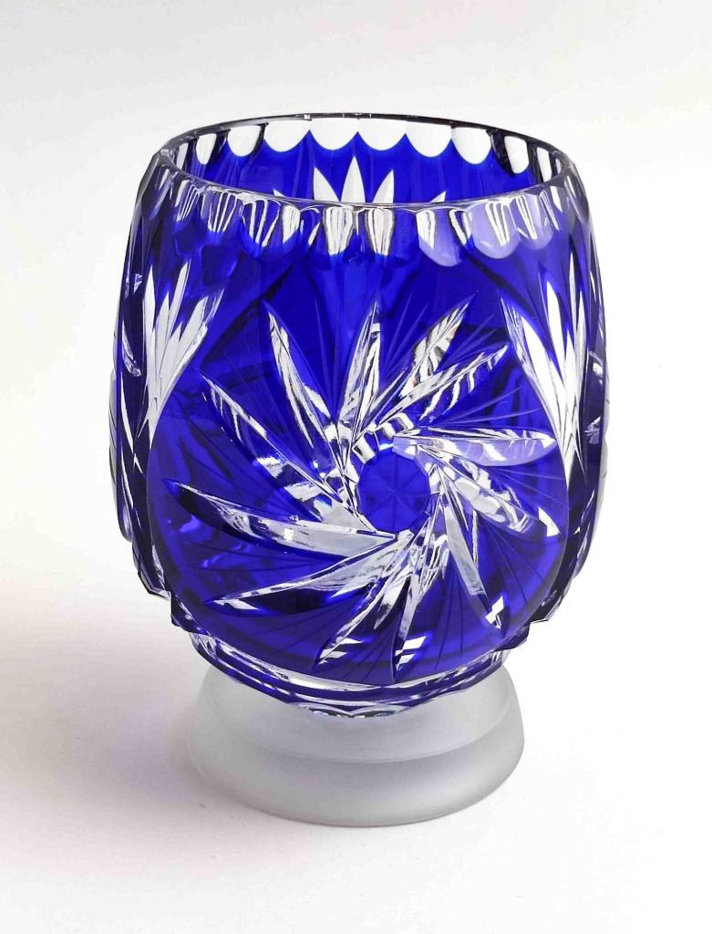 Glasdeckelvase - Image 3 of 6