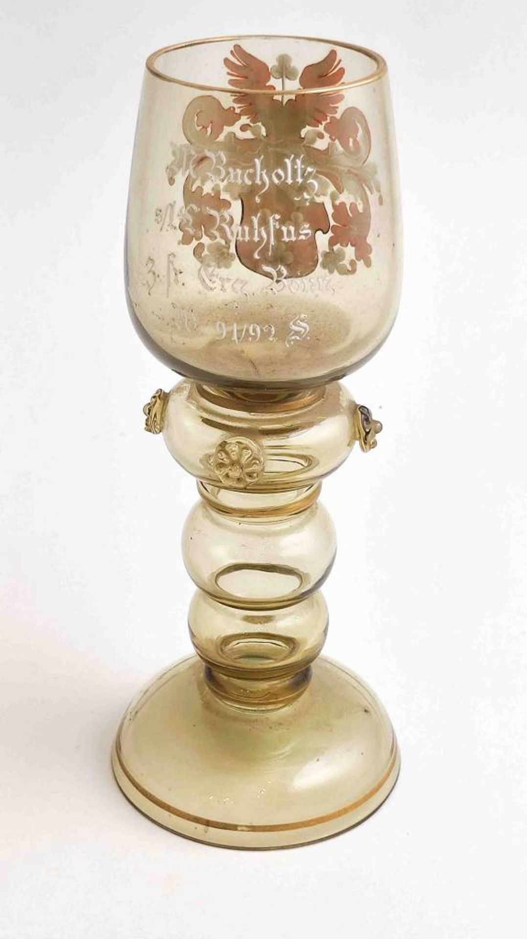 Antikes Studentika Glas - Image 2 of 2