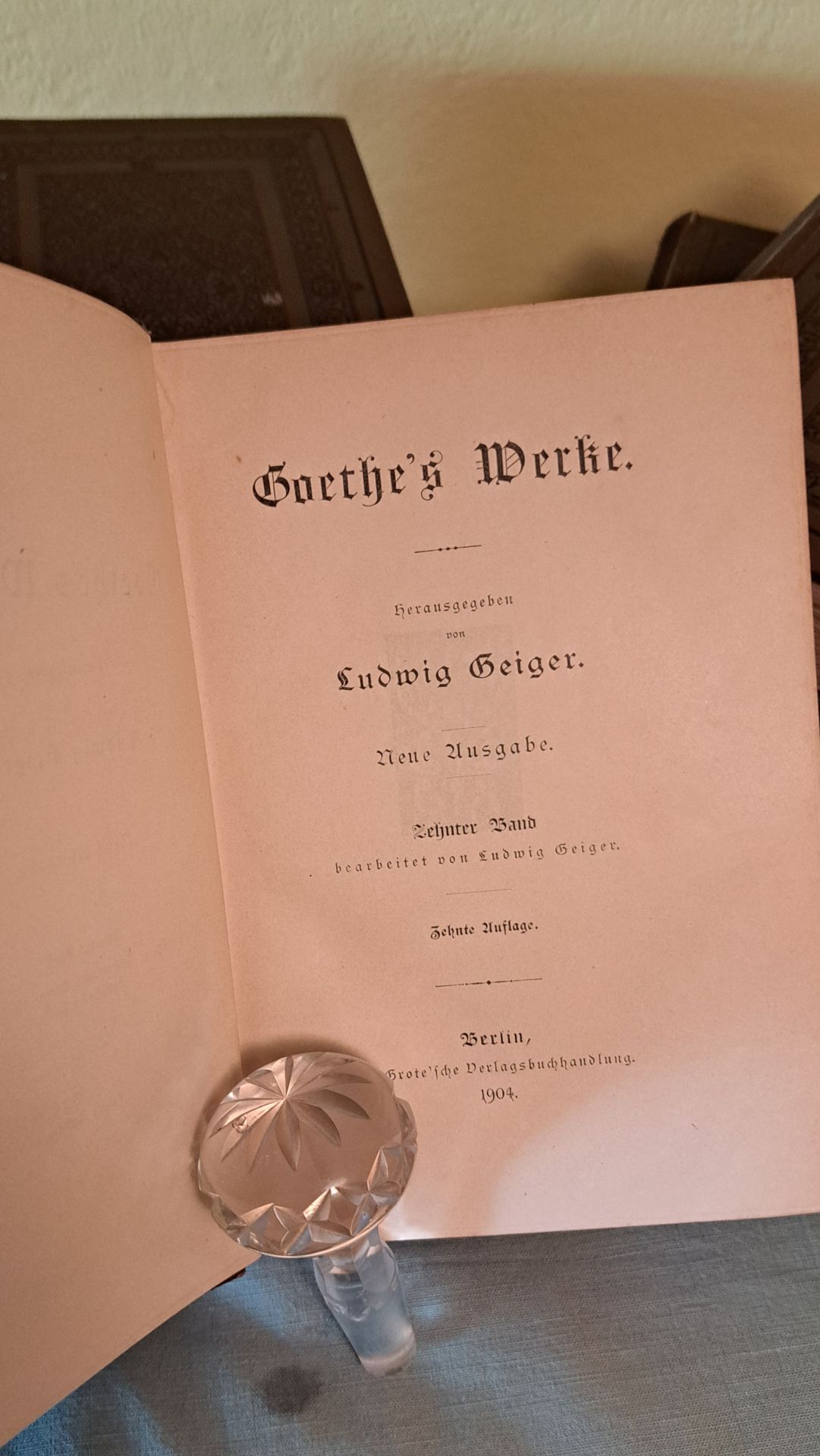 10 Bände Goethes Gesamtwerk 1904 - Bild 4 aus 6
