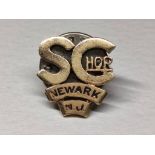 10K Gold Pin SChor NEWARK N. J.