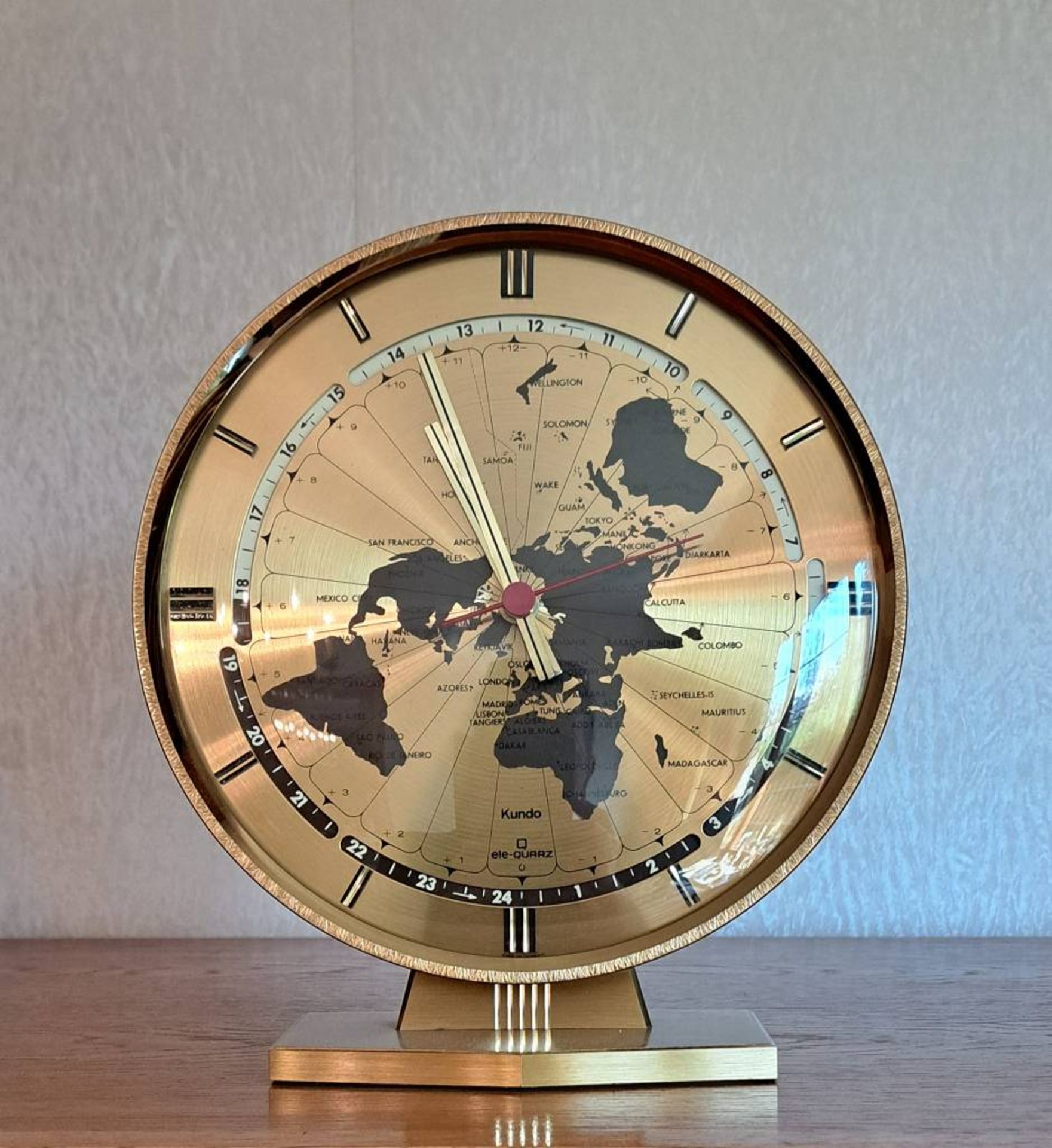 Mid Century Tisch Uhr