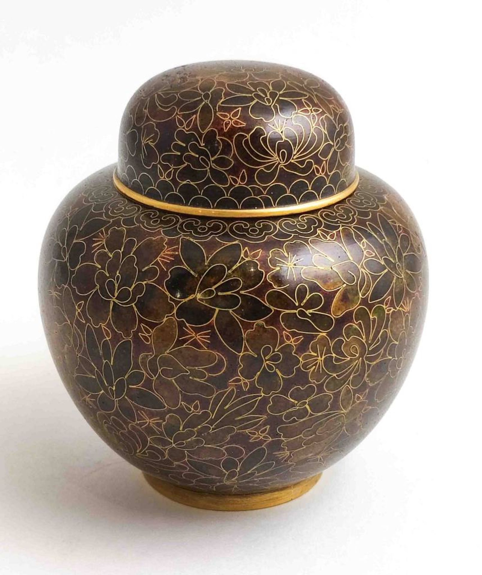 Cloisonné Deckelvase