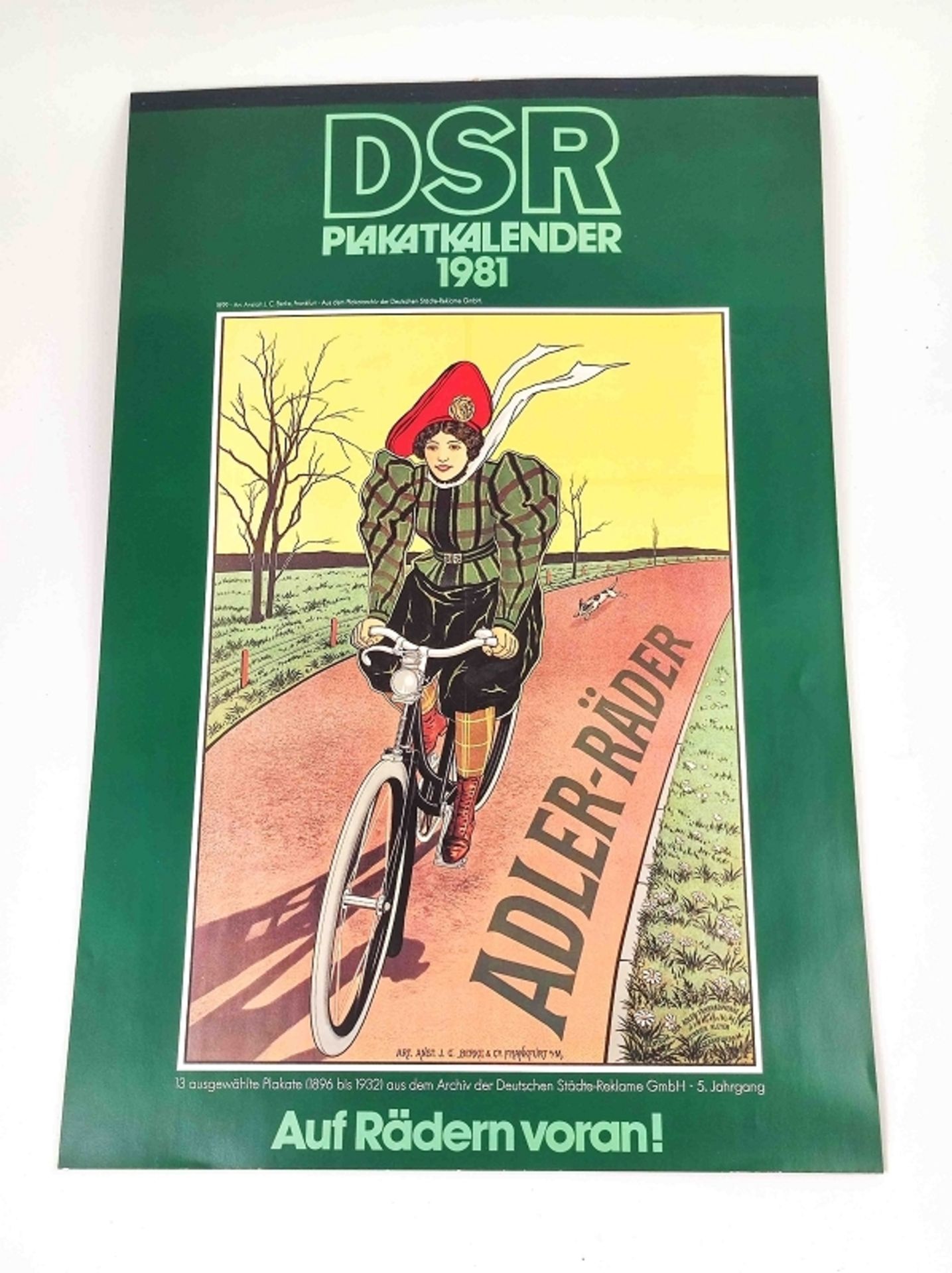 DSR Plakatkalender 1981 Fahrräder