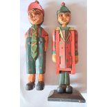 2 Stk. Vintage Pinocchio Holzfiguren