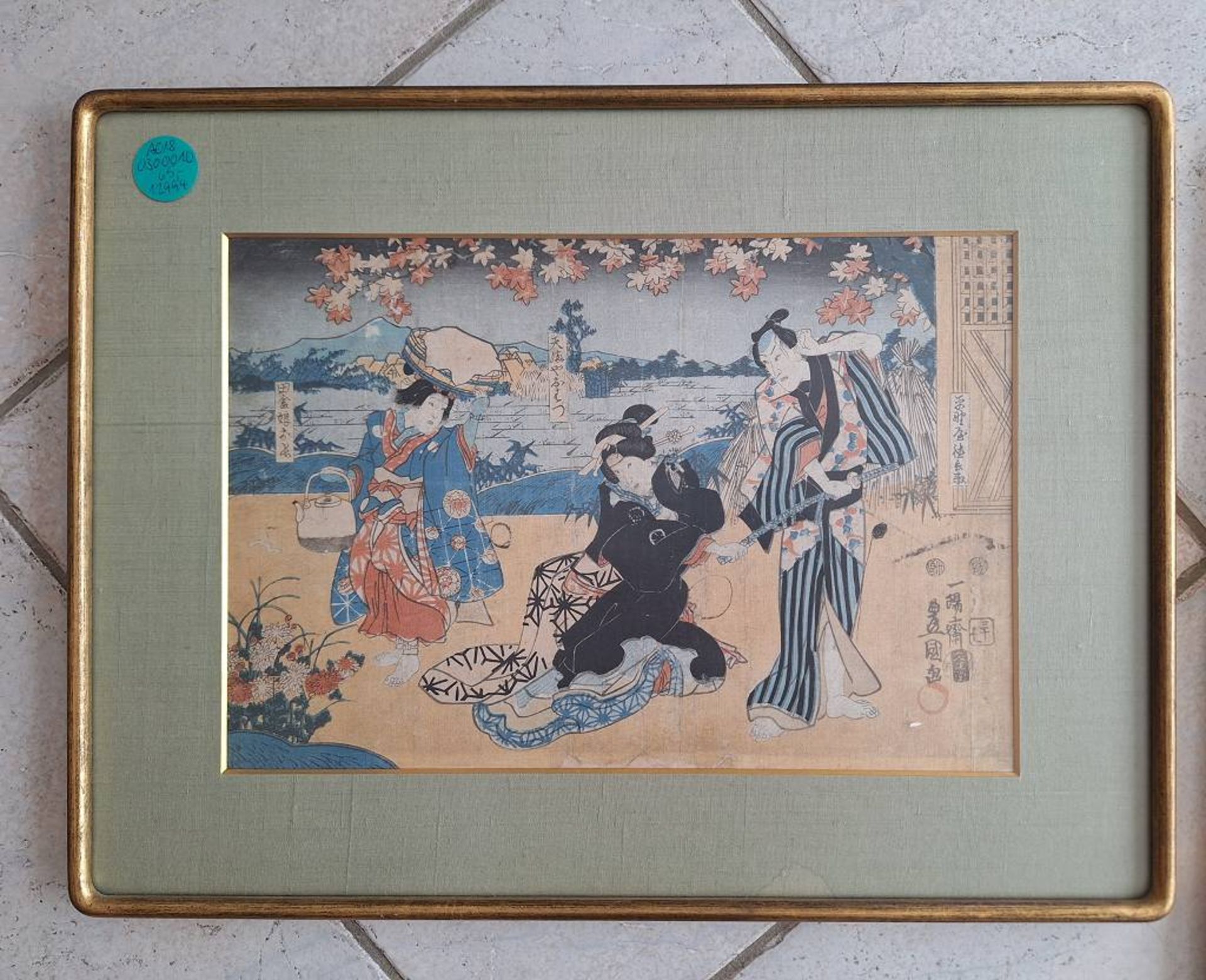 Kunisada Utagawa 1786 - 1865 Farbholzschnitt - Bild 2 aus 9