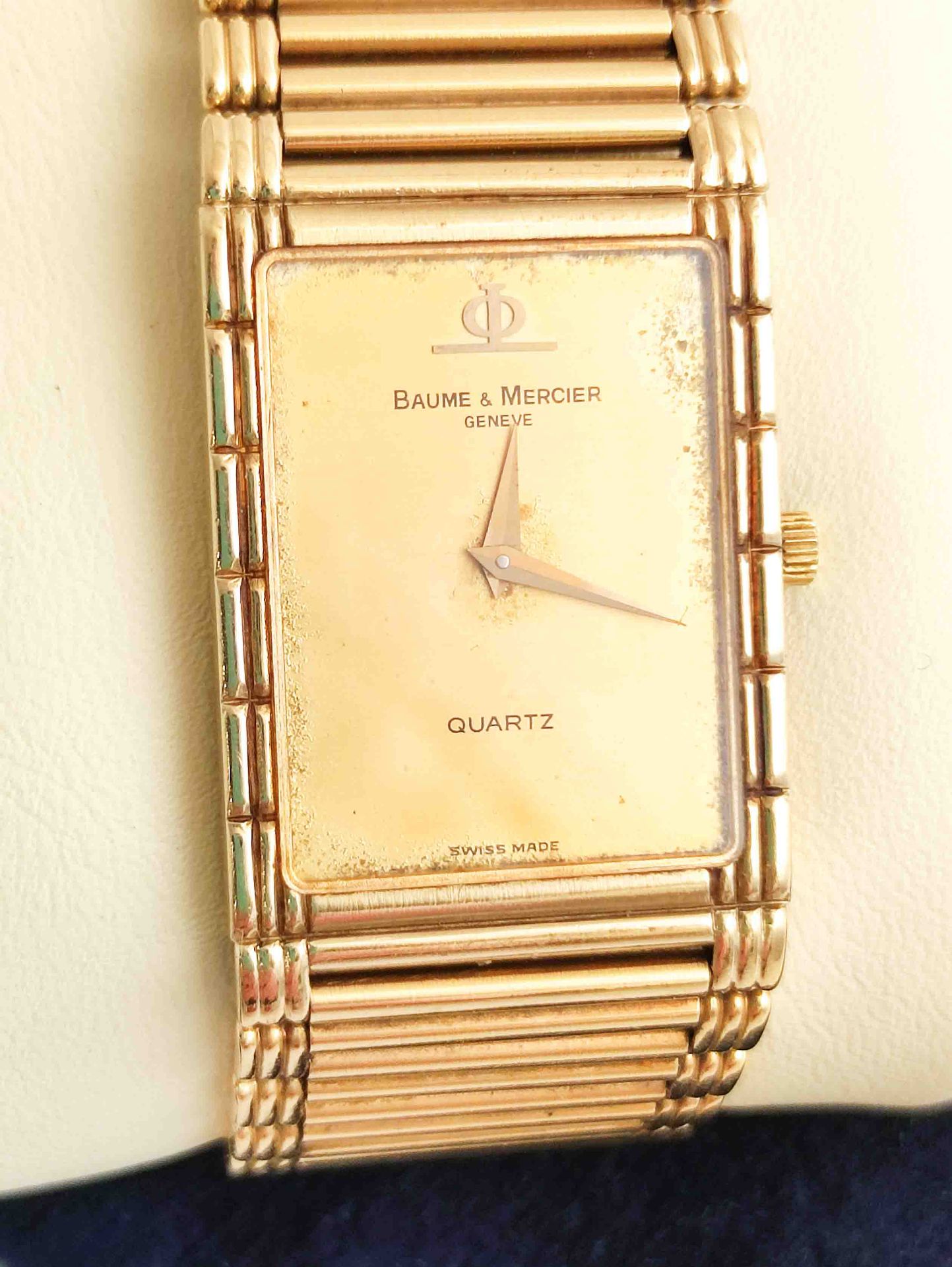 Massive Gold Uhr Baume & Mercier Armbanduhr - Bild 3 aus 4