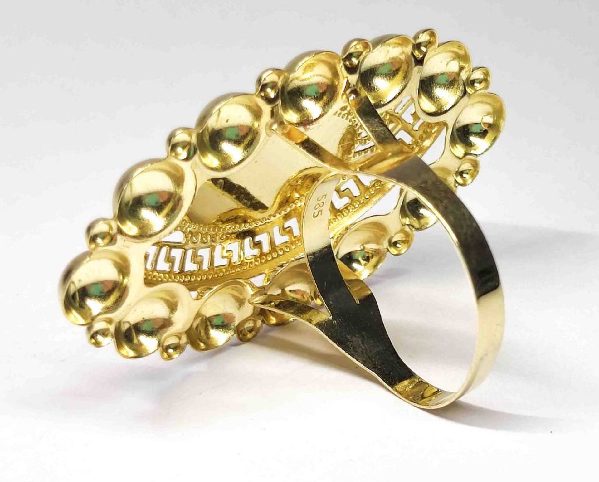 XXL 585 14K Gold Ring - Image 2 of 5