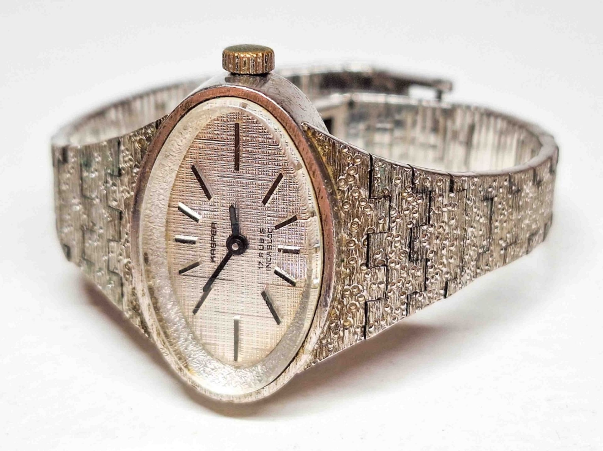 835er Silber Damen Armbanduhr