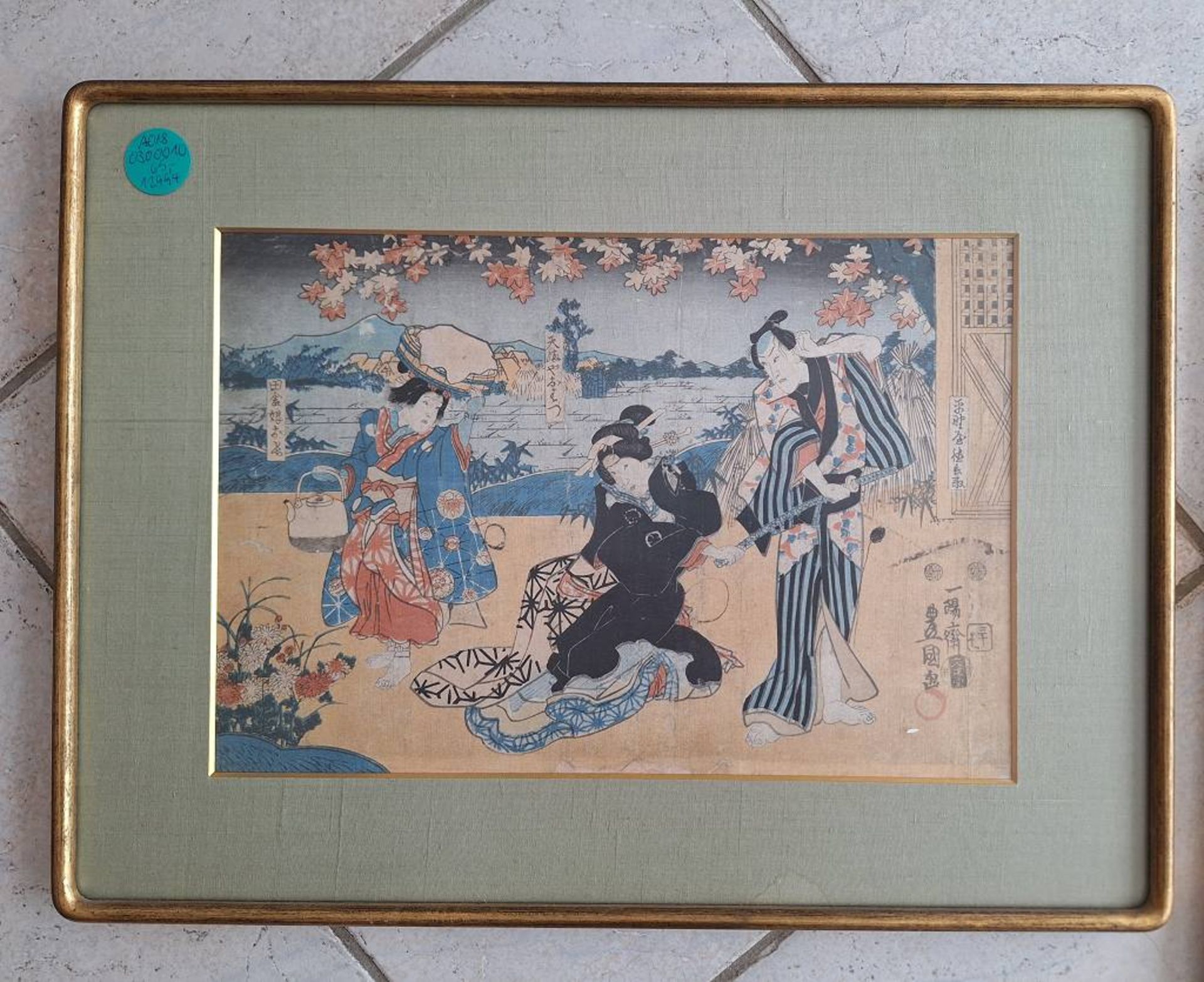 Kunisada Utagawa 1786 - 1865 Farbholzschnitt - Bild 6 aus 9