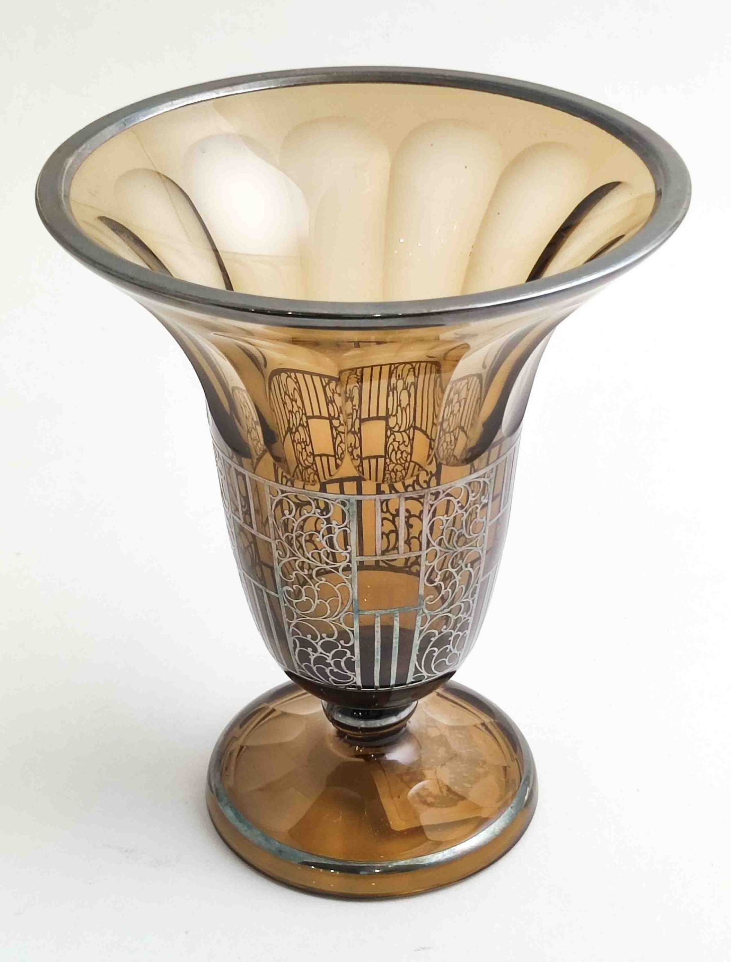 Art Deco Vase Silbermontur