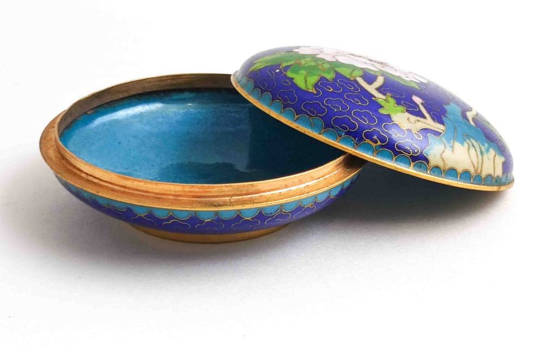 Cloisonné Deckeldose - Image 2 of 3