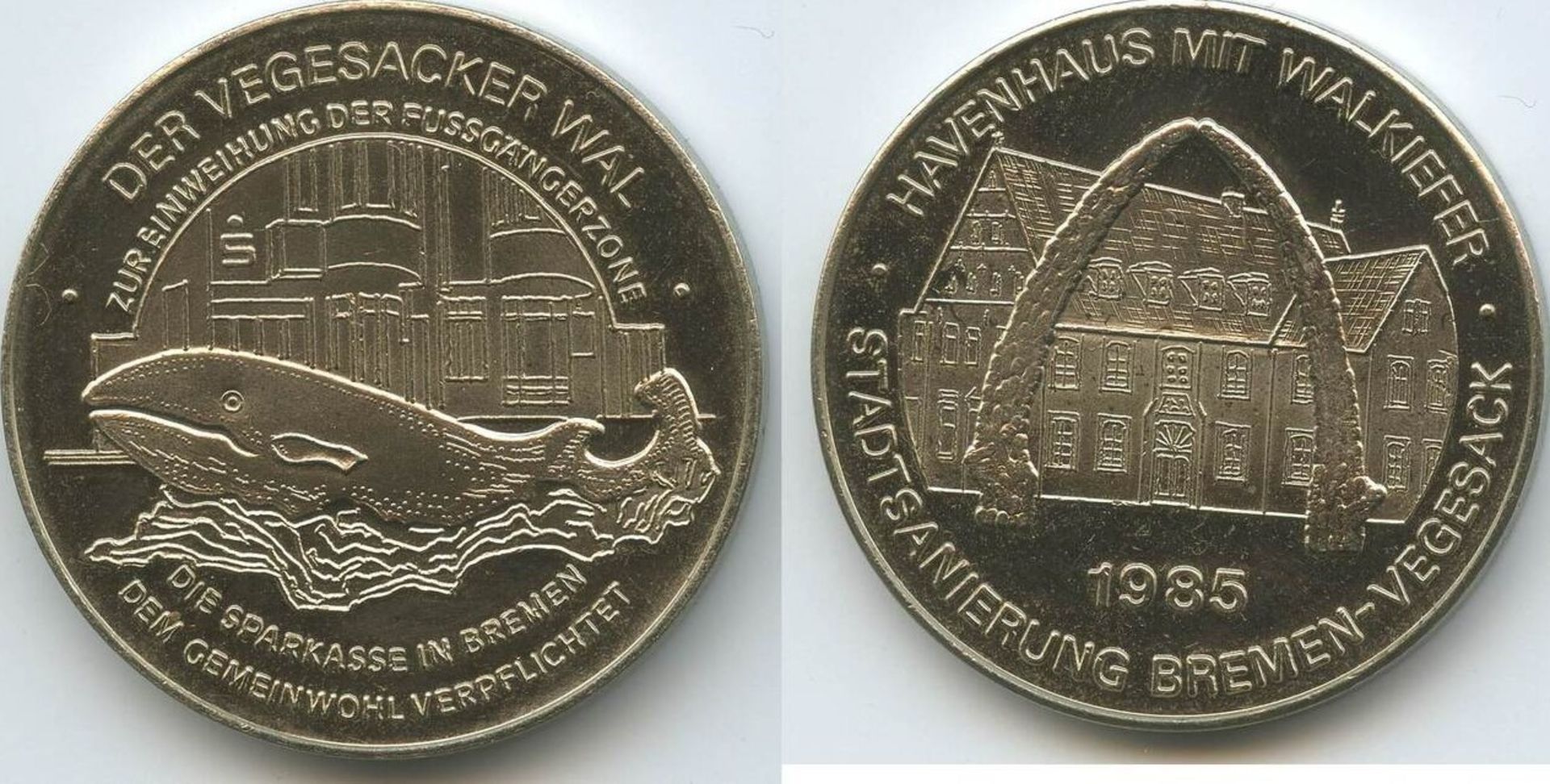 Medaille Der Vegesacker Wal