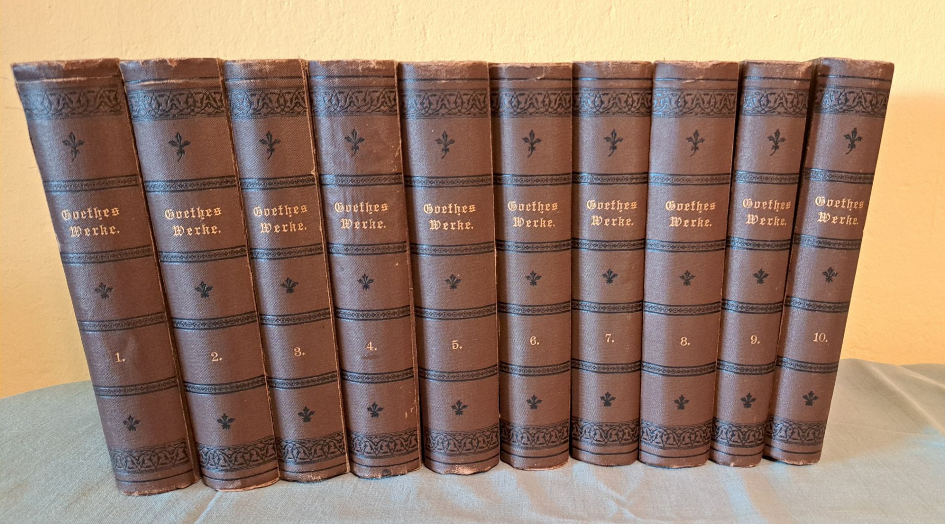 10 Bände Goethes Gesamtwerk 1904