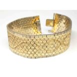 Massives Panzerarmband Gold Double