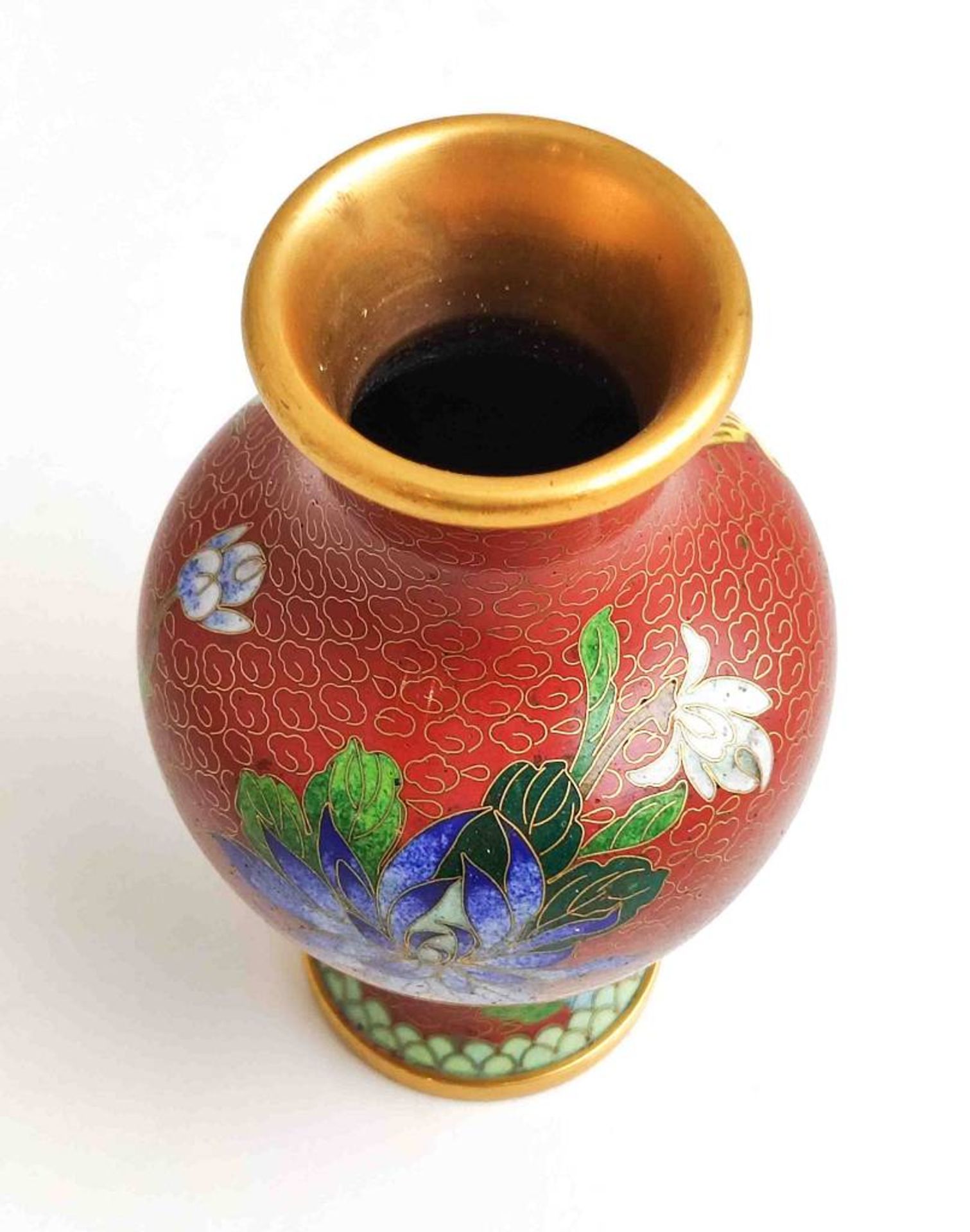 Cloisonné Vase - Bild 2 aus 4