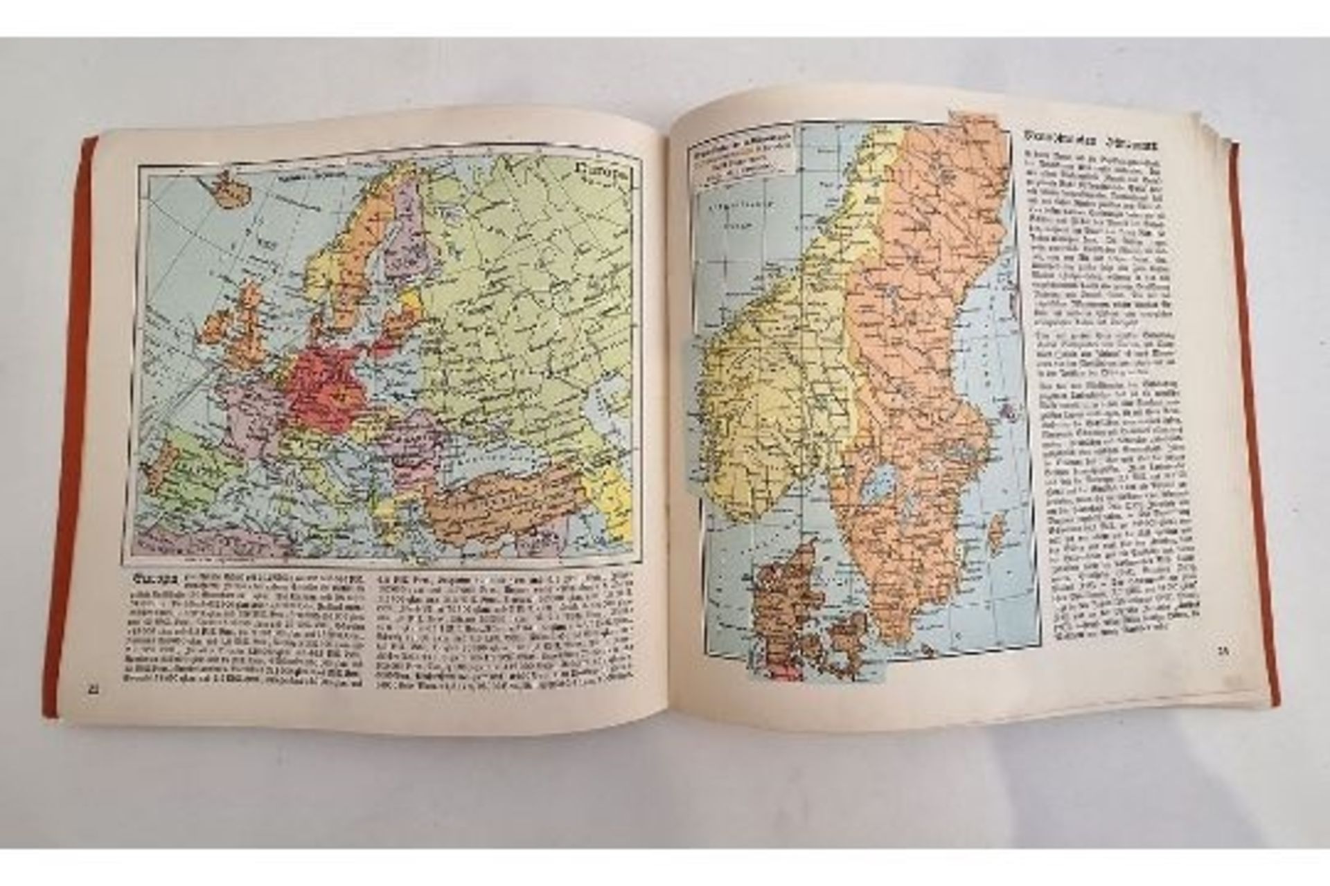 Antikes Heft Politischer Hand Atlas 1939 - Bild 2 aus 2
